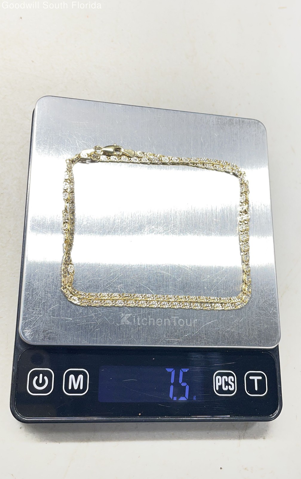 Gold 14K Chain Women’s (Stamped 585/14K- Tested 14.18KT) Weight 7.5g