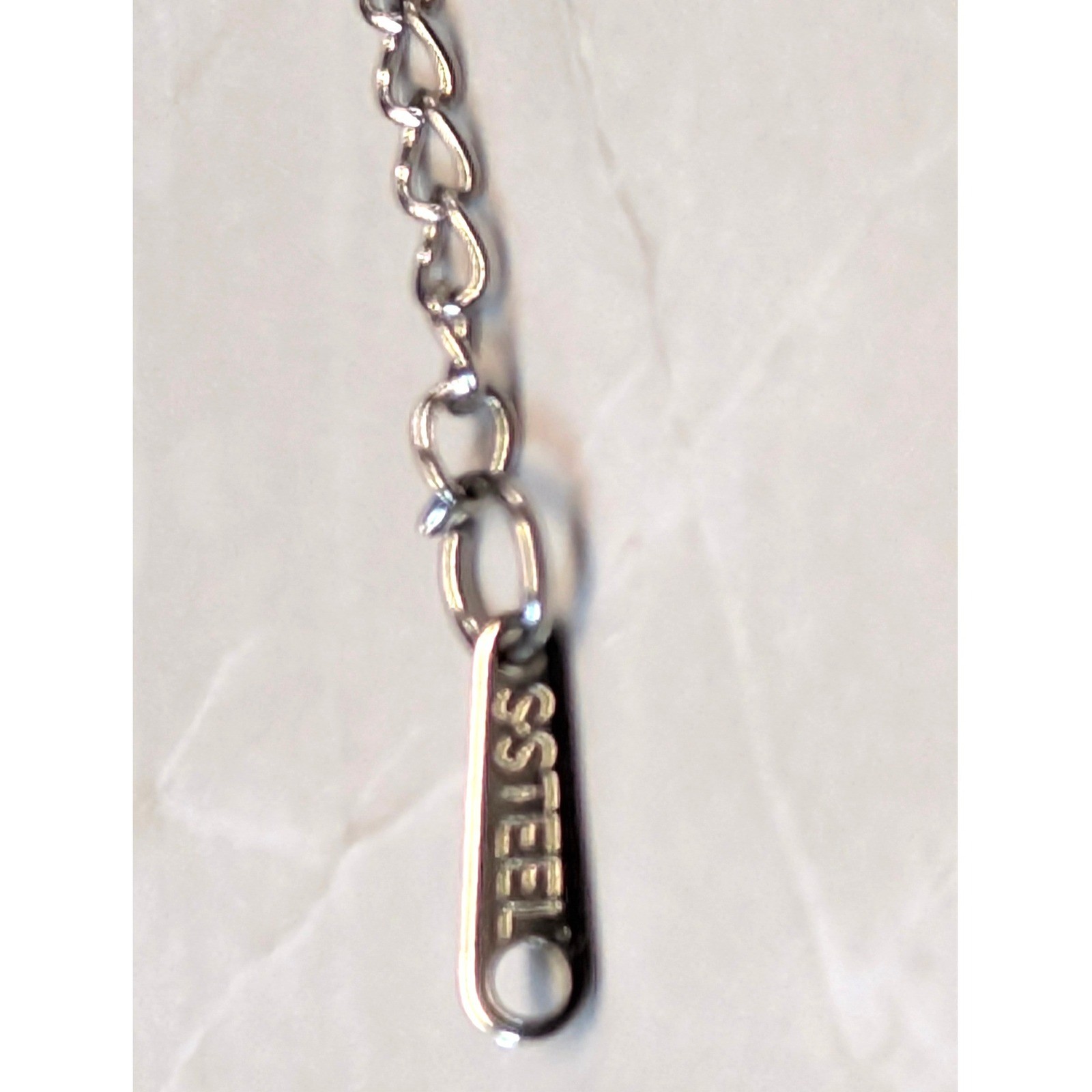 New Stainless Steel Chain Necklace Women Men Silvertone 20″ Minimalist for Medal