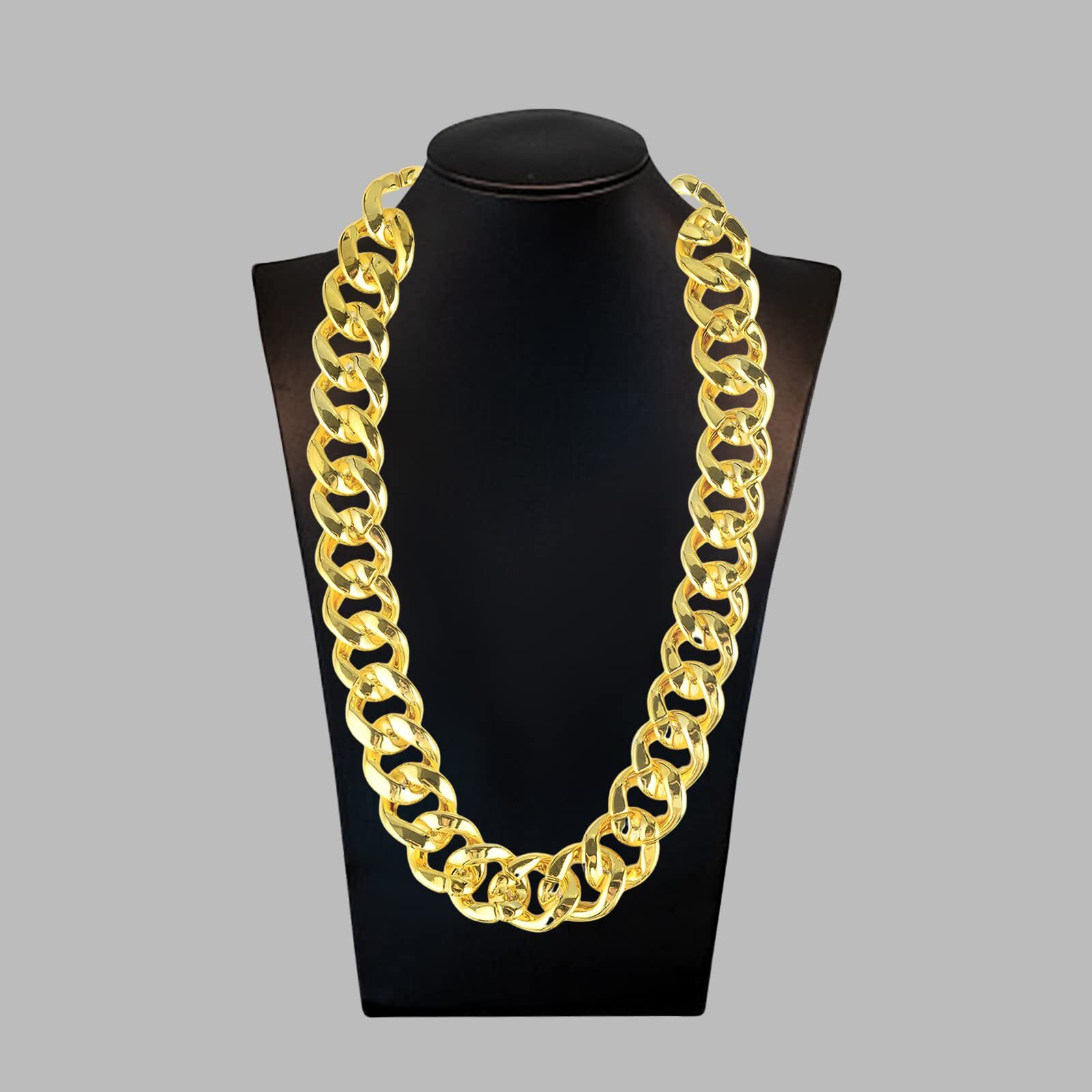36 Big Chunky Necklace Fake Gold Chain MenS hip hop rapper chain fake gold