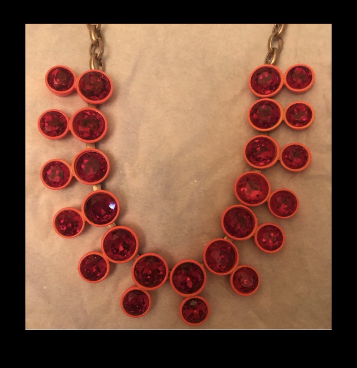 J Crew brulee necklace Bright Color Magnificent Showpiece Classic Statement