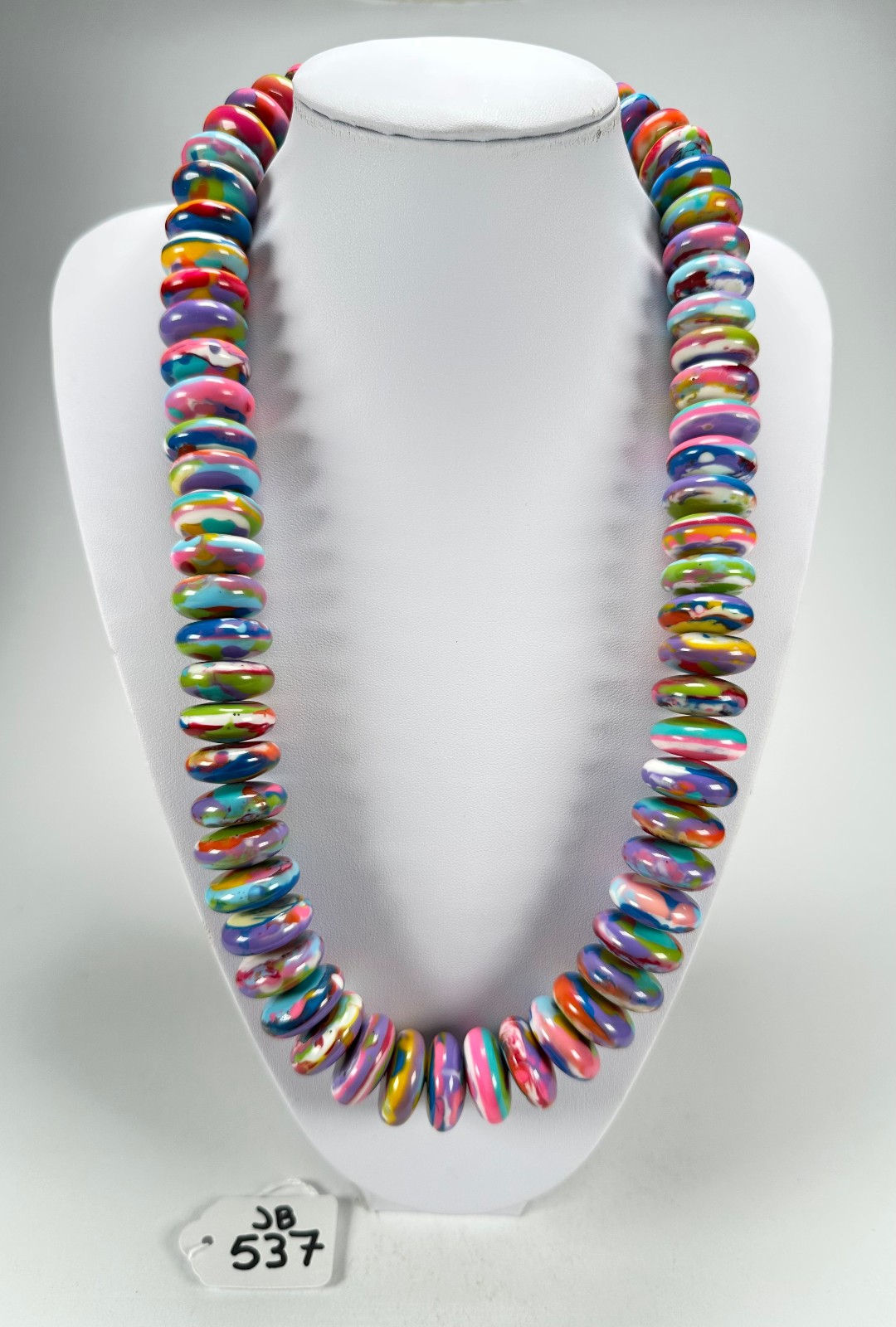 Jackie Brazil “Ana” Kandinsky Resin Wheels 70cm Necklace ( N0044 )