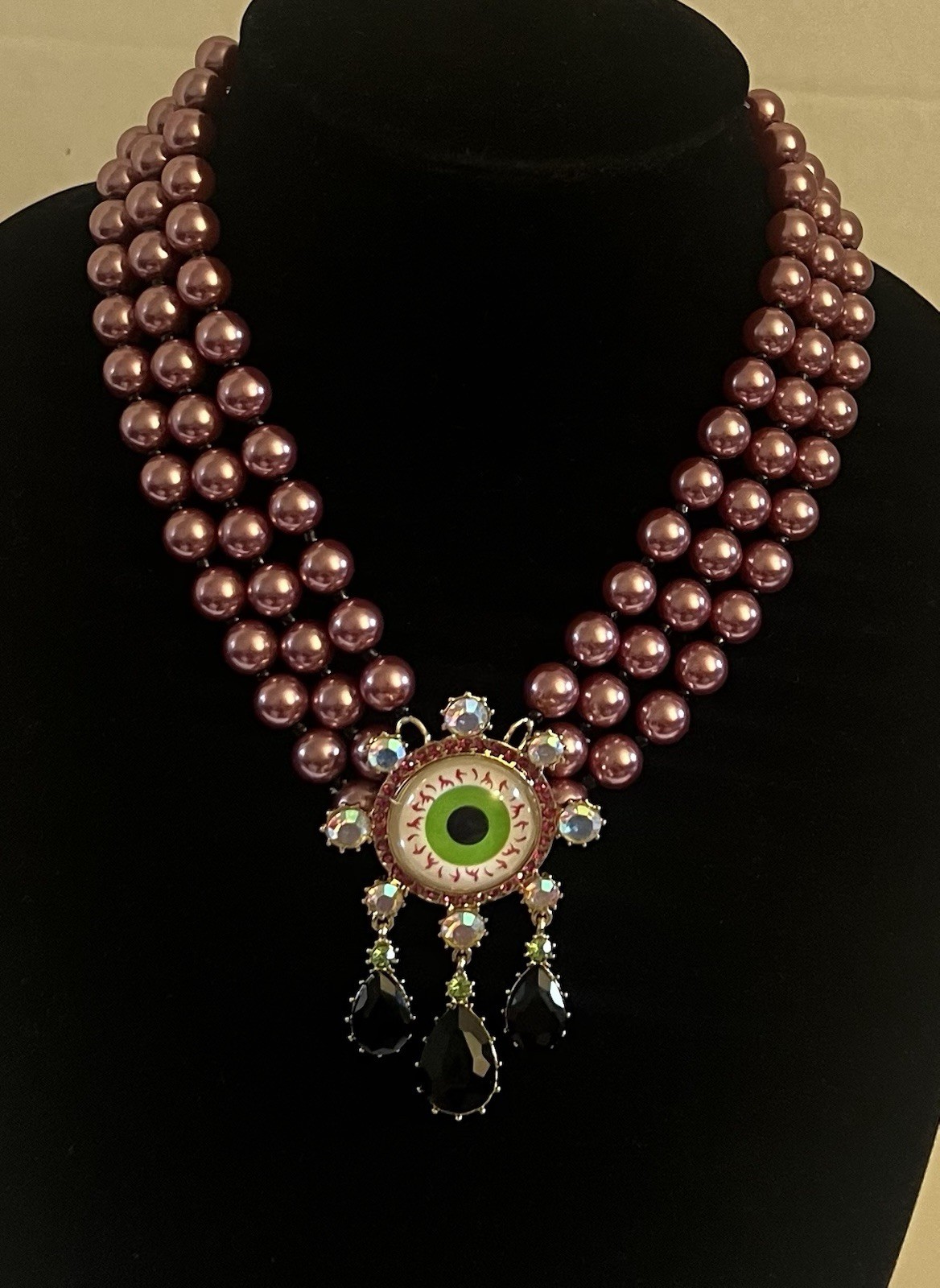 Betsey Johnson Necklace Halloween EyeBall Evil Eye Spooky Collar NWT