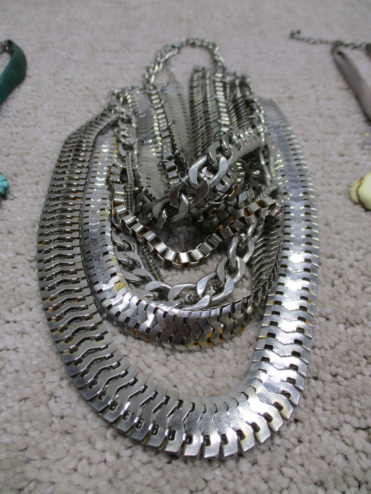 INC International Concepts Necklace Jewelry Lot Of 7 Teal