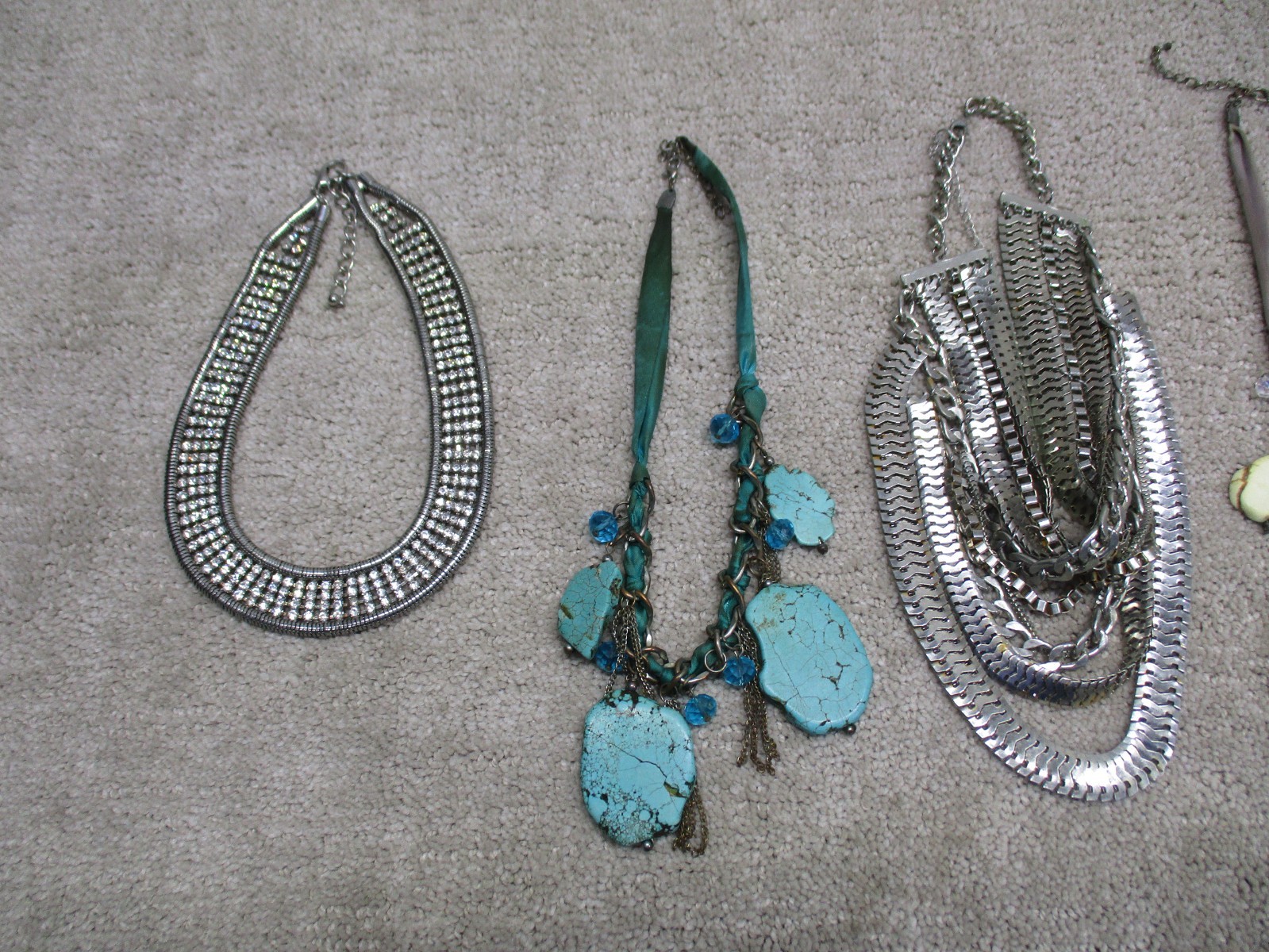 INC International Concepts Necklace Jewelry Lot Of 7 Teal