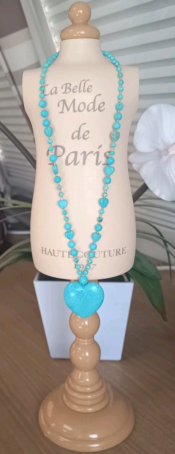Lola Rose Ruth Vintage Necklace Turquoise 48 cm BN