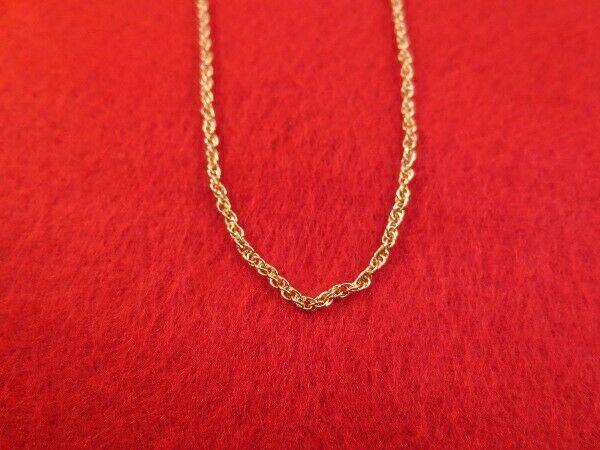 WHOLESALE LOT OF 5 PIECES OF 14 KT GOLD PLATED 20″ ROPE NECKLACES