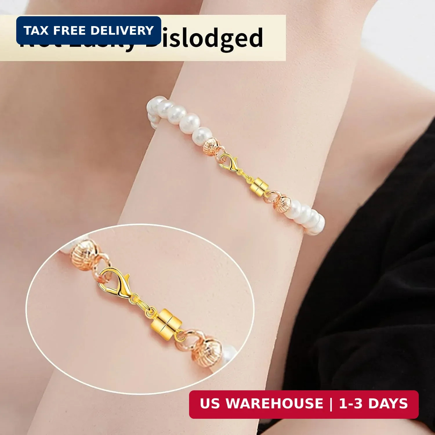Layering Clasps, 3Pcs Layered 18k Gold Necklaces for Women, Necklace Separator f