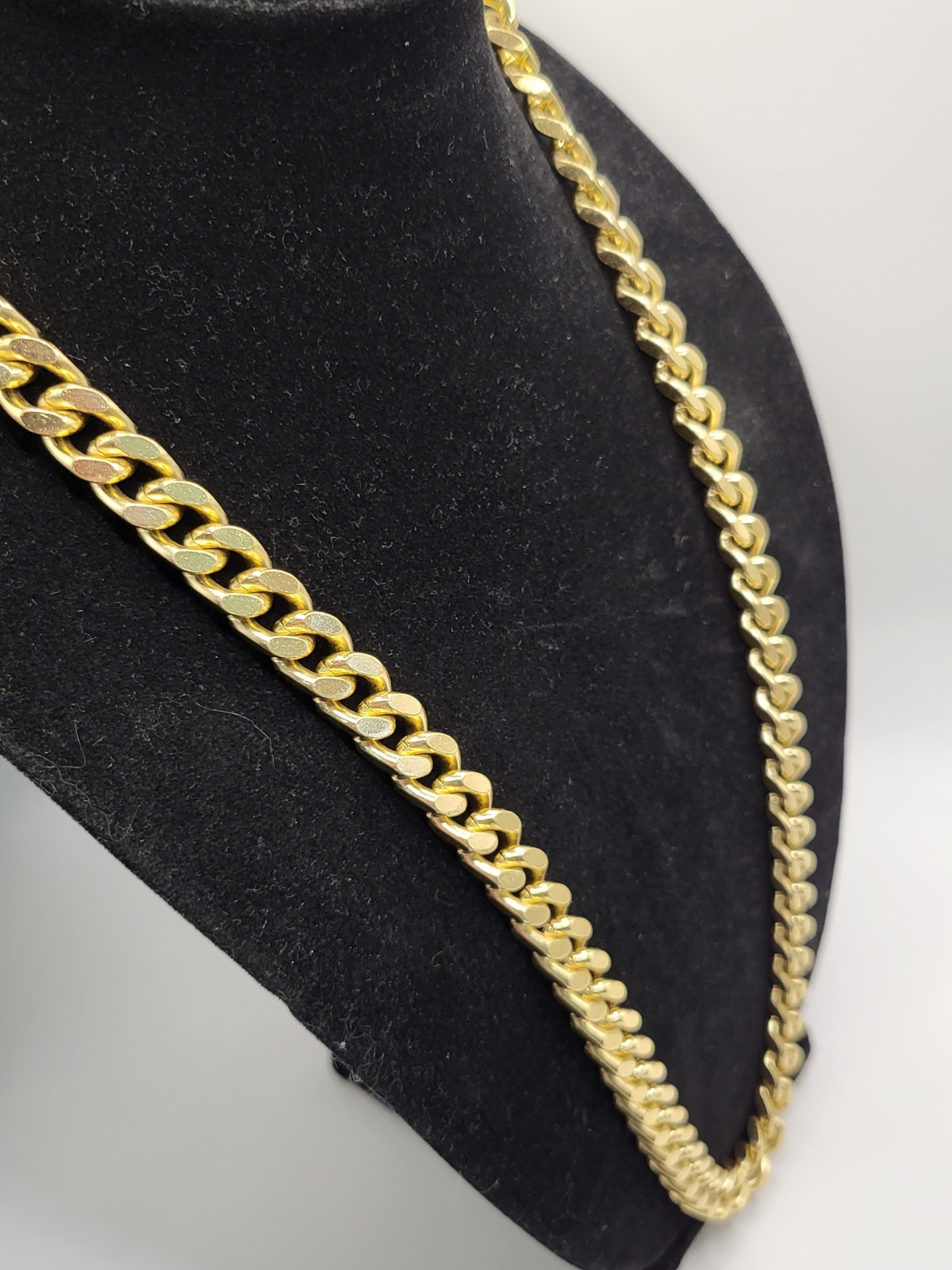 Hip Hop Unisex Gold Tone Cuban Curb Link Chain T-Bar Toggle Clasp Thick 30″ Long