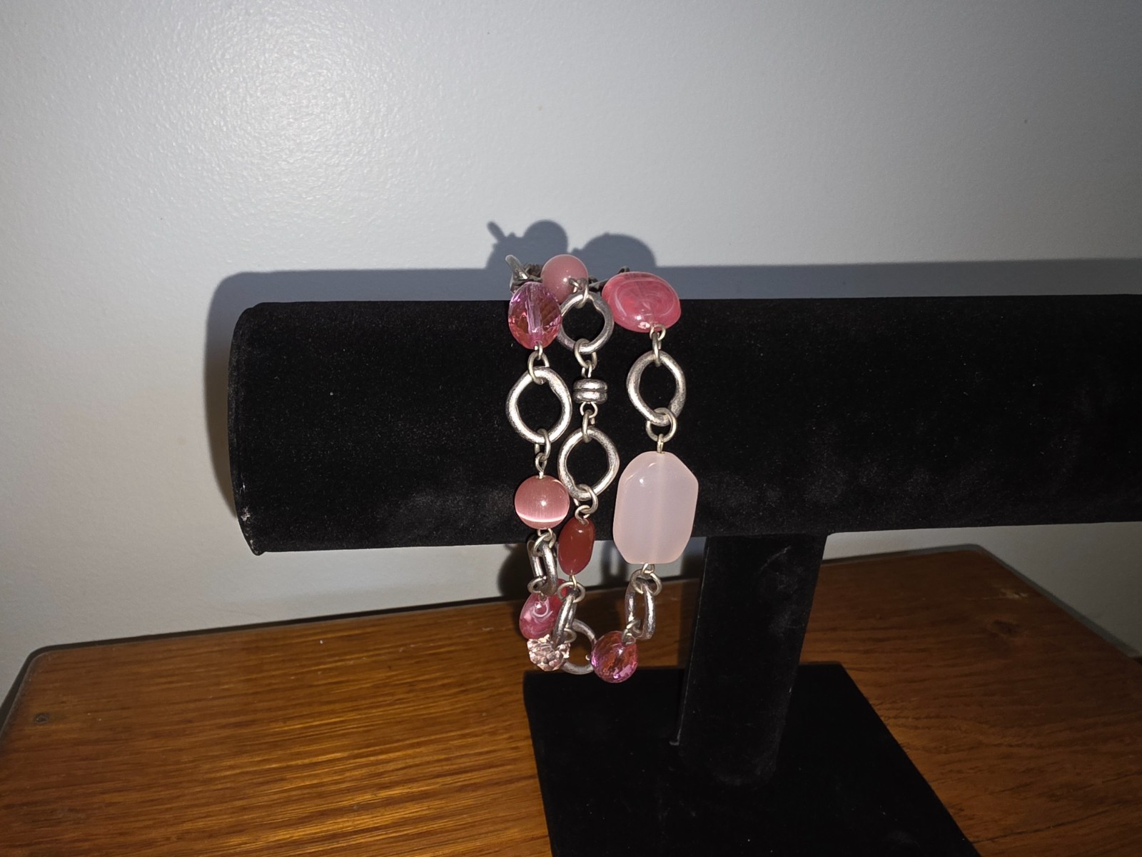 Premier Designs “Perfectly Pink” Necklace & Bracelet + Bonus Charm Bracelet