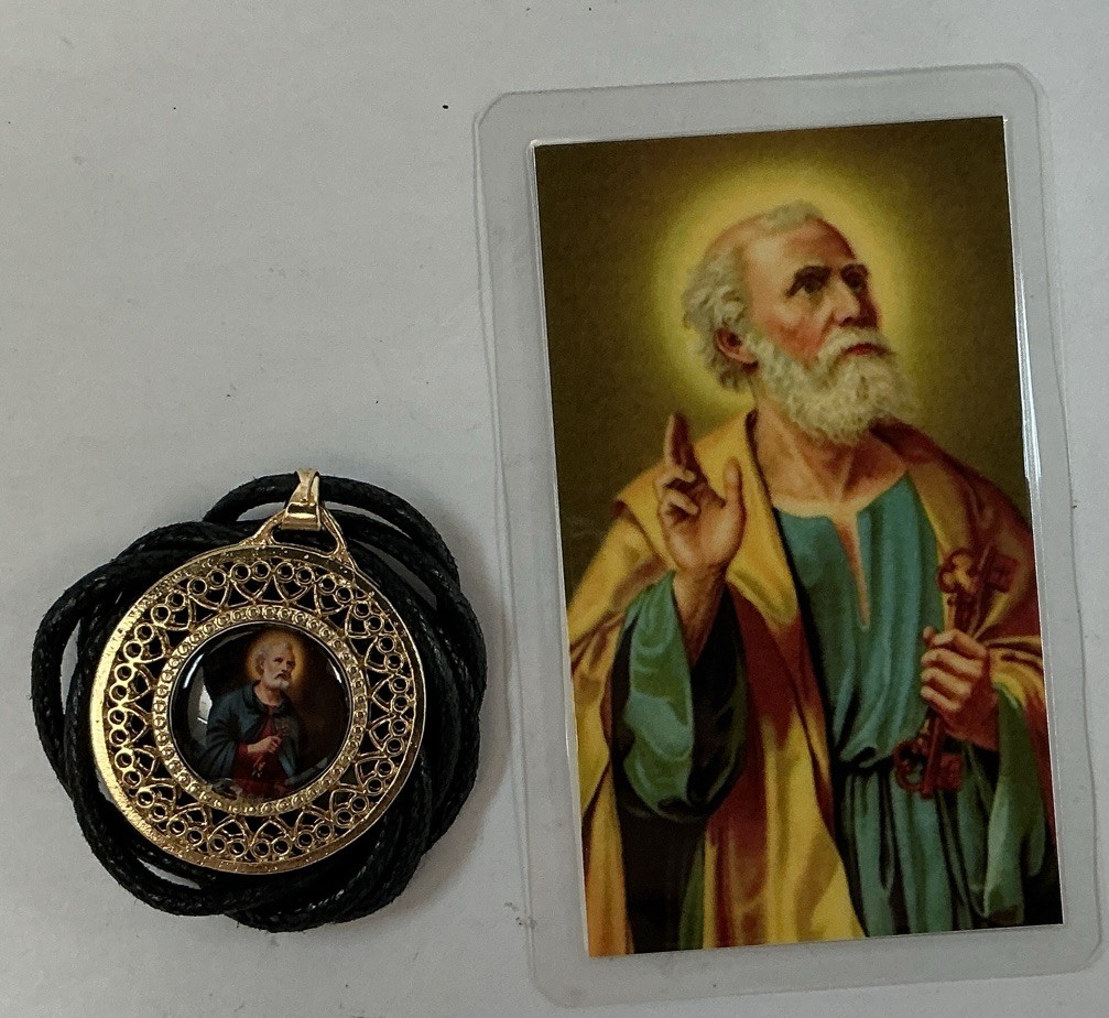 MEDAL OF SAINT PETER , MEDALLA DE SA PEDRO , MIRACULOUS,FAVOR