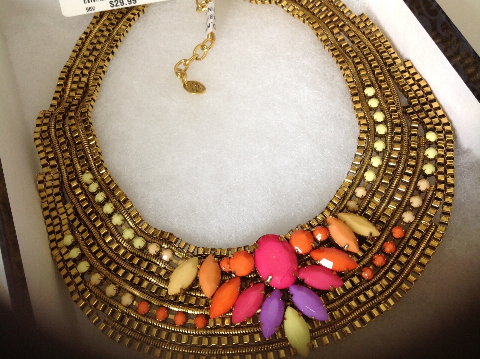 Cara N.Y. Gold tone fashion necklace