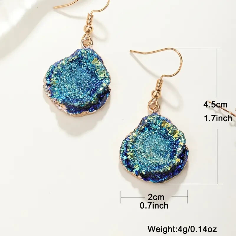 Unique Imitation Crystal Dangle Resin Earrings For Women Jewelry Gift