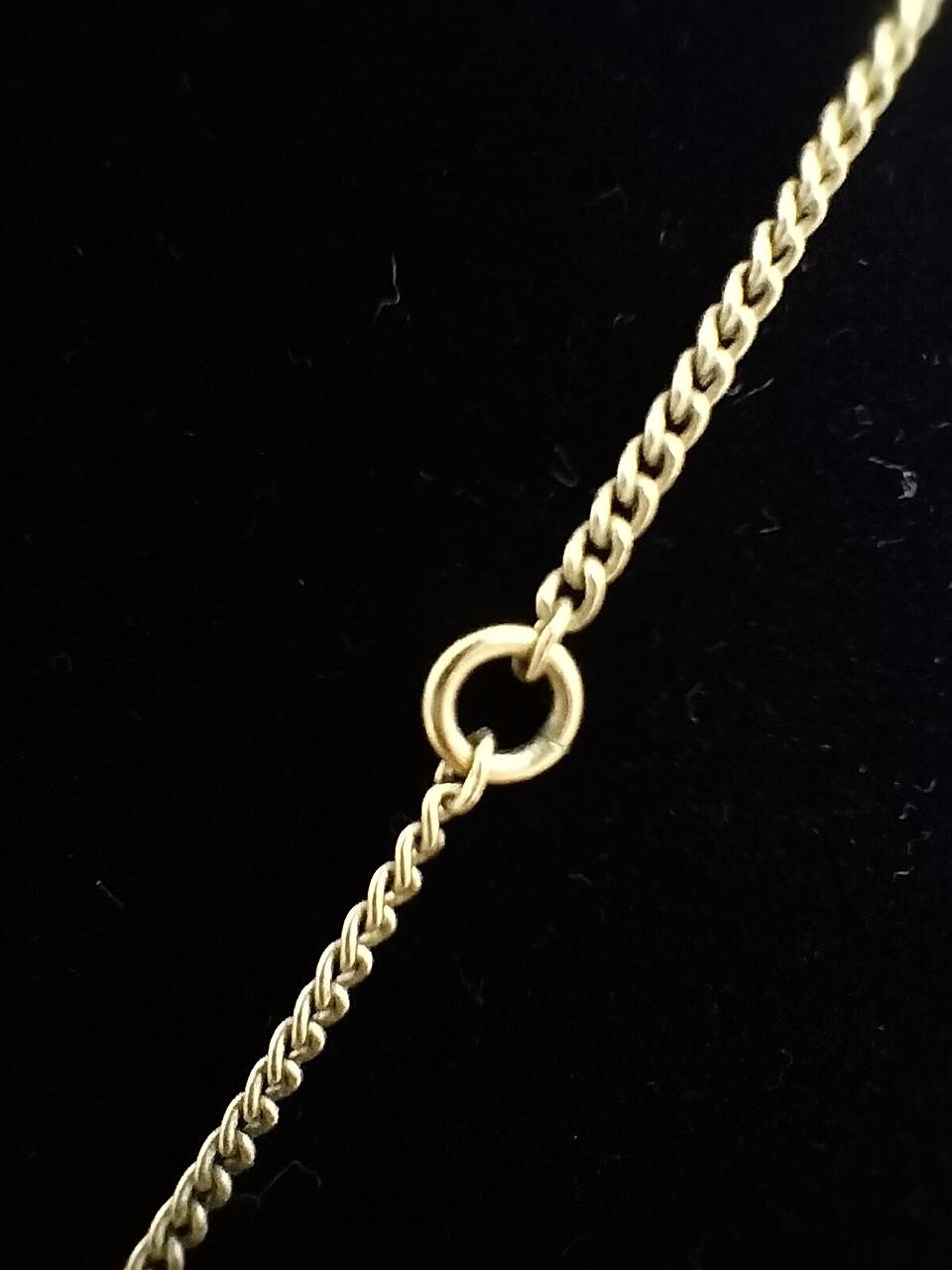 Auth CHANEL No.5 Coco Mark Necklace Accessory Rhinestone Metal Made in Italy