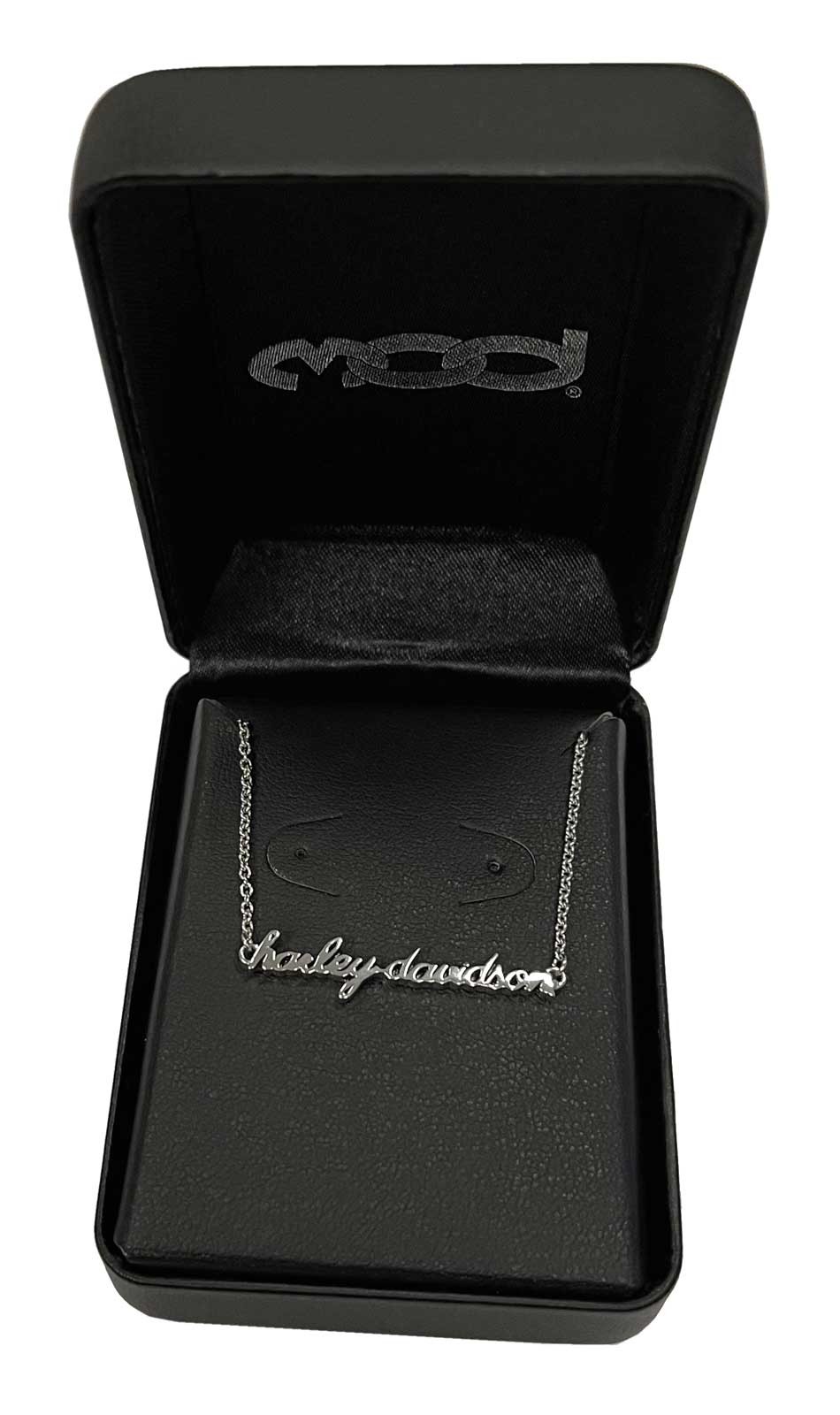 Harley-Davidson Women’s H-D Delicate Cursive Script Chain Necklace HDN0375