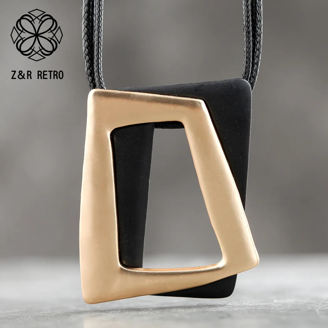2023 Sweater Chain Long Necklace Trendy Zinc Alloy Metal Gold Color Necklaces