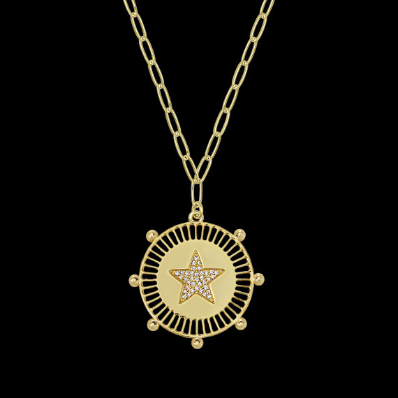 Jennifer Miller 1″ Medallion Necklace