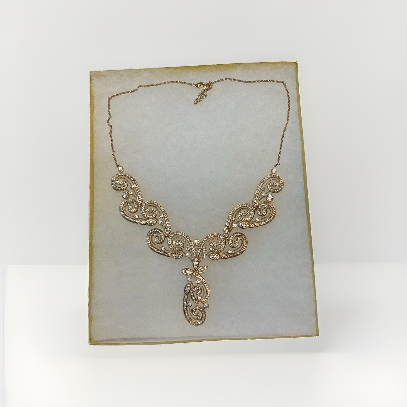 Women Gold Tone Statement Necklace for Indian Weddings And Special Occasions