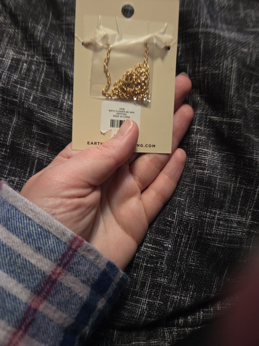Daffodil Goldtone Necklace