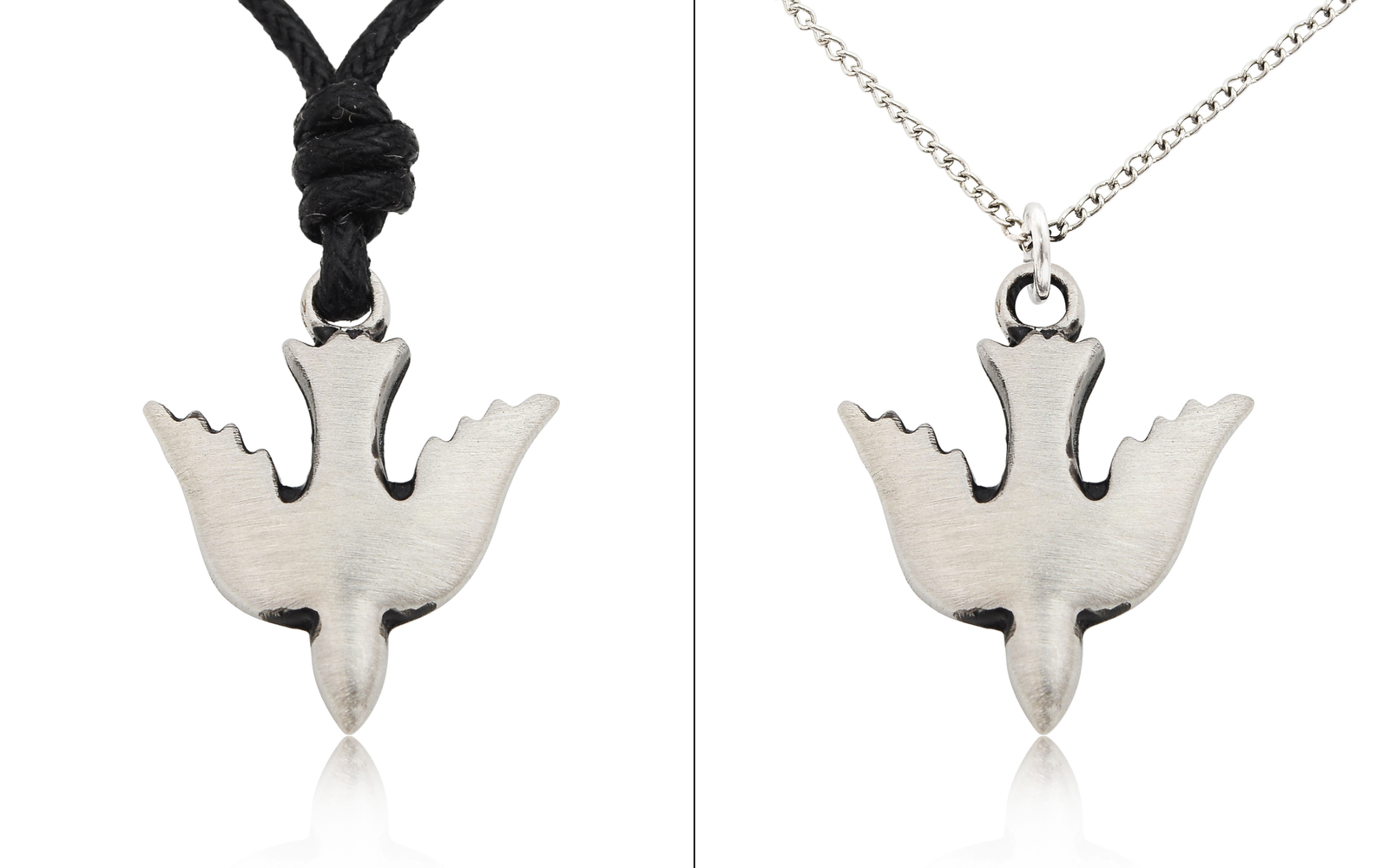 Dove Bird of Peace 92.5 Sterling Silver Pewter Brass Necklace Pendant Jewelry