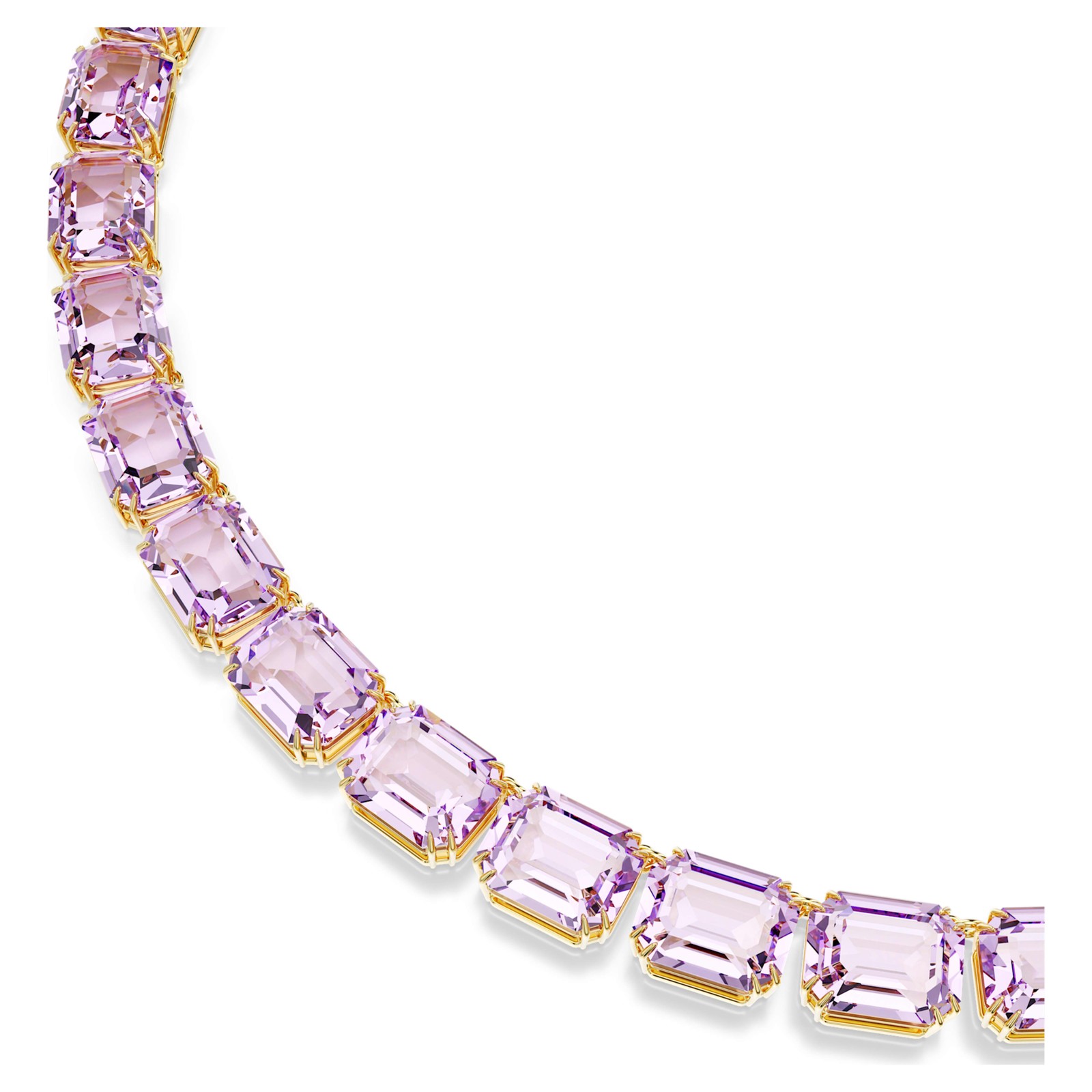 Swarovski Millenia Necklace, Octagon Cut, Purple, Gold-Tone Plated 5705754