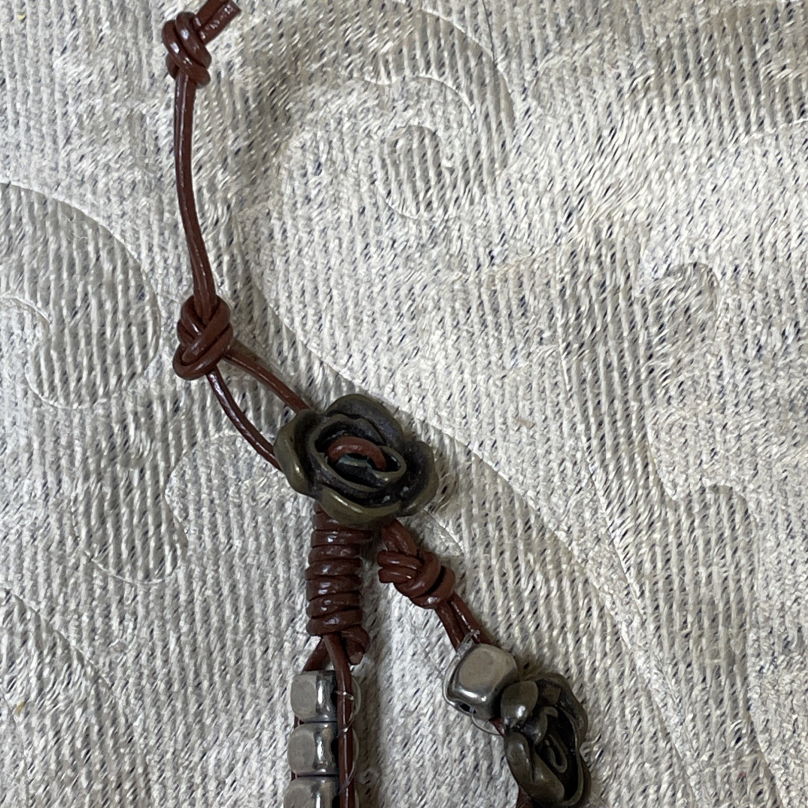 Boho Wrap Bracelet/Long Layering Necklace Combo. Excellent Condition.