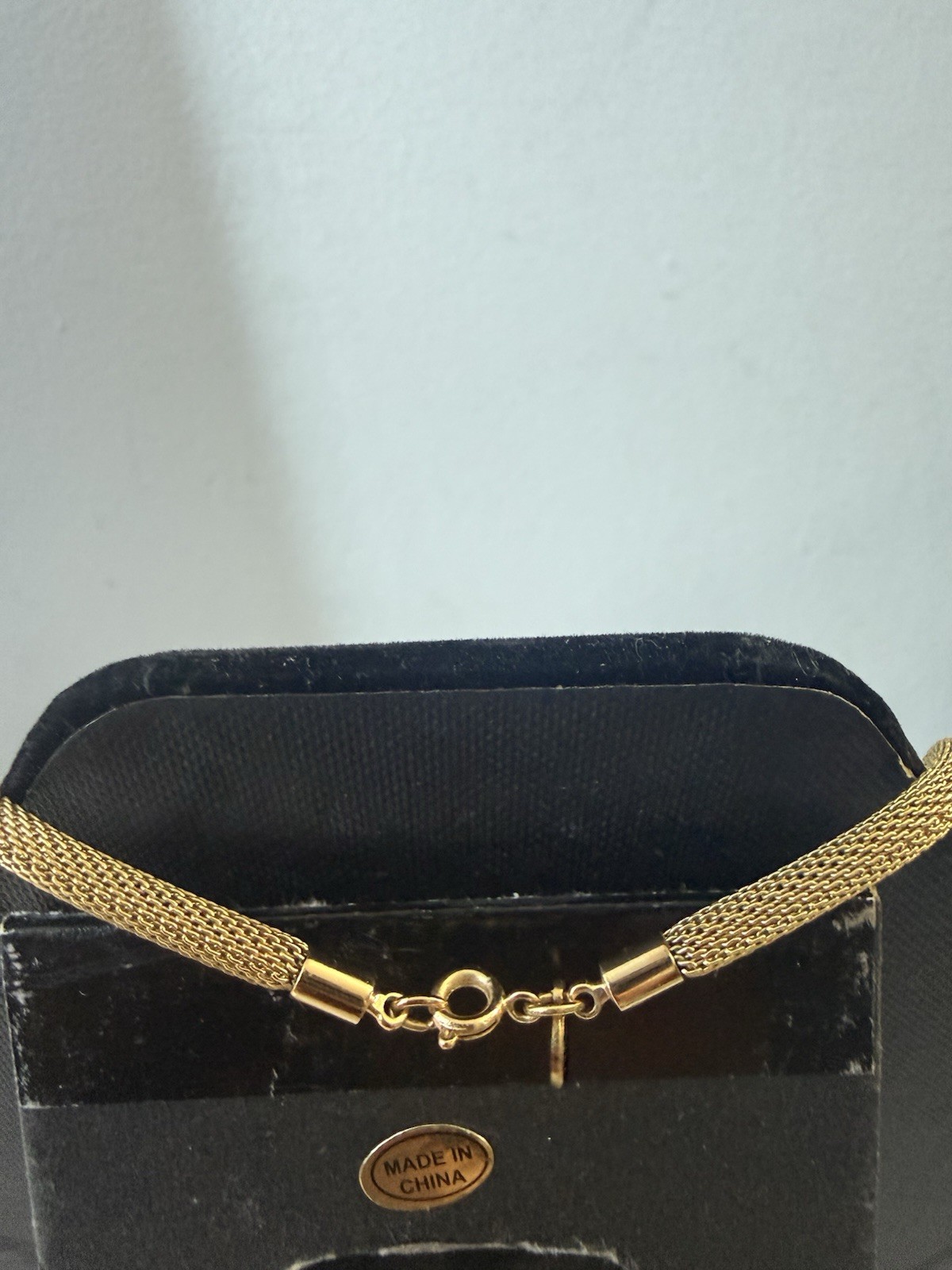 Vintage Gold Tone Necklace Snake Chain 17 In Womens Classic Everyday Jewelry