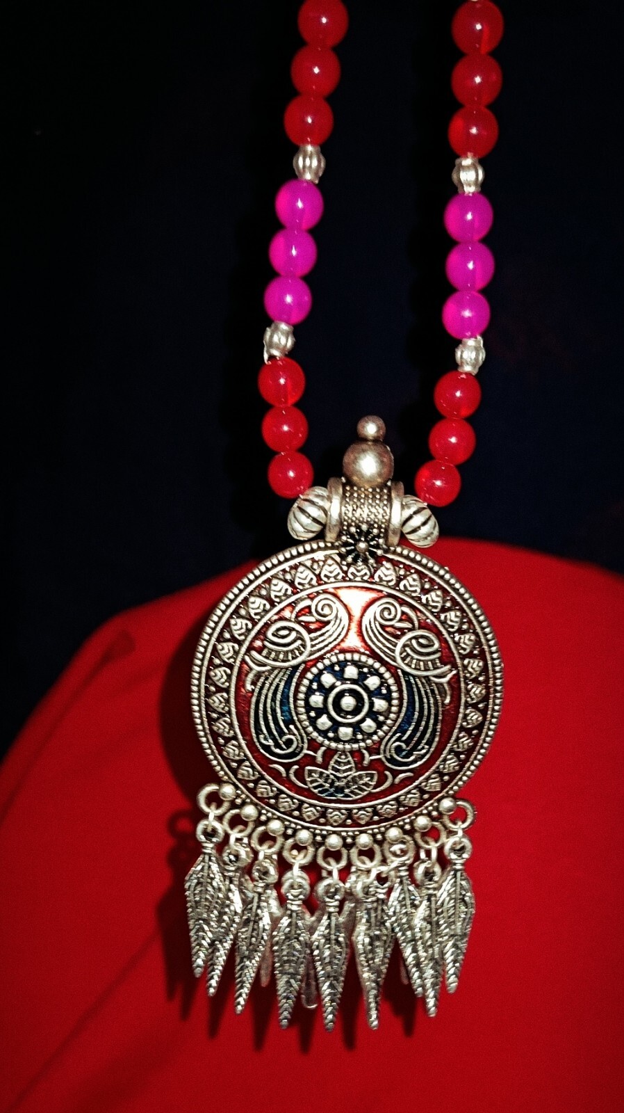Women’s Traditional Wedding Jewelry Necklace/pendant Multi Beads Pack of 4