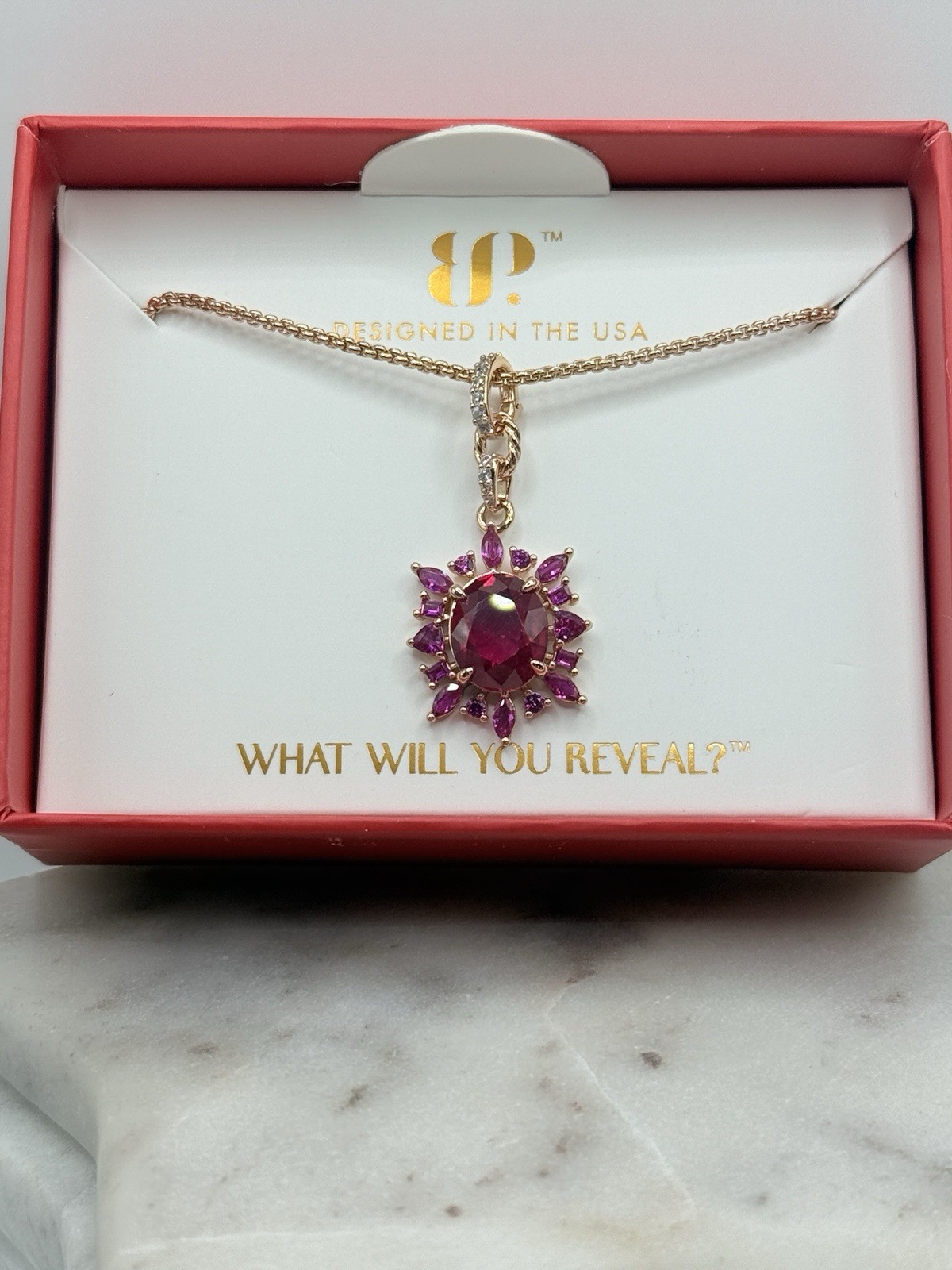Bomb Party “The Fiona Necklace” On Rose Gold