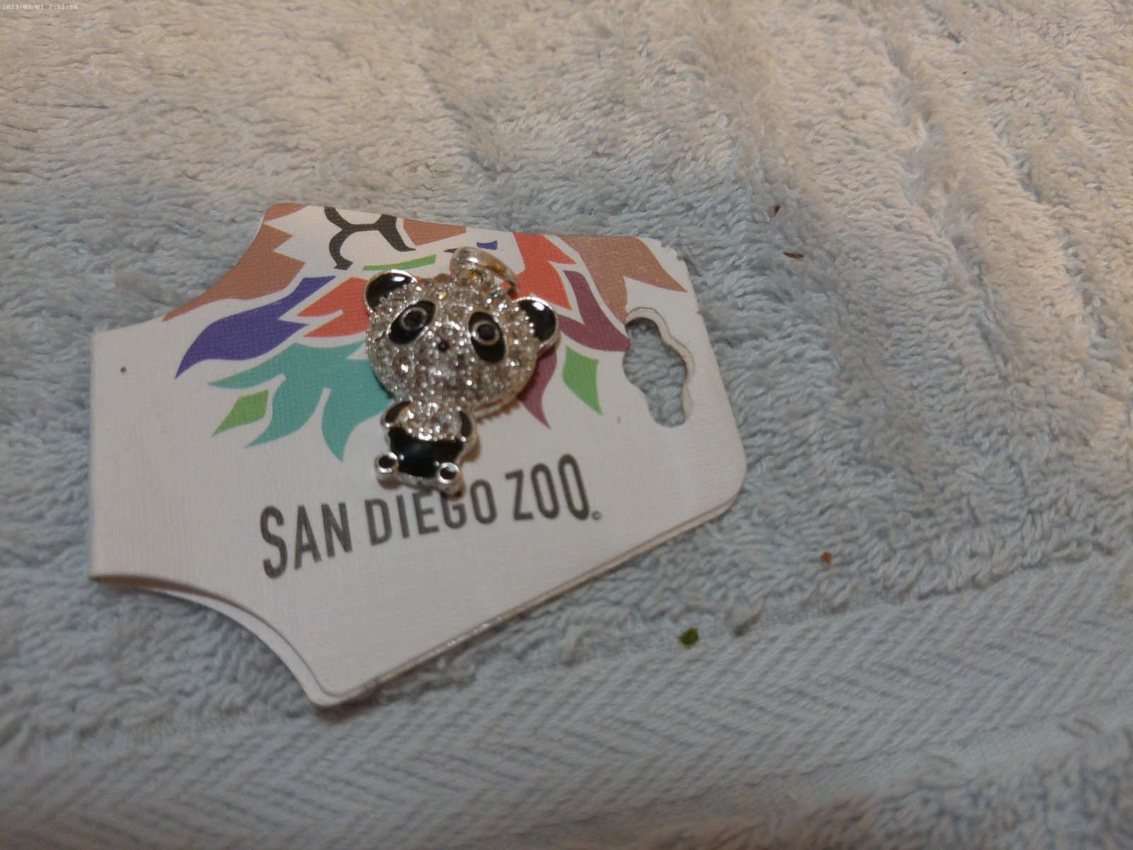 San Diego Zoo Bling Panda Pendant New See Description