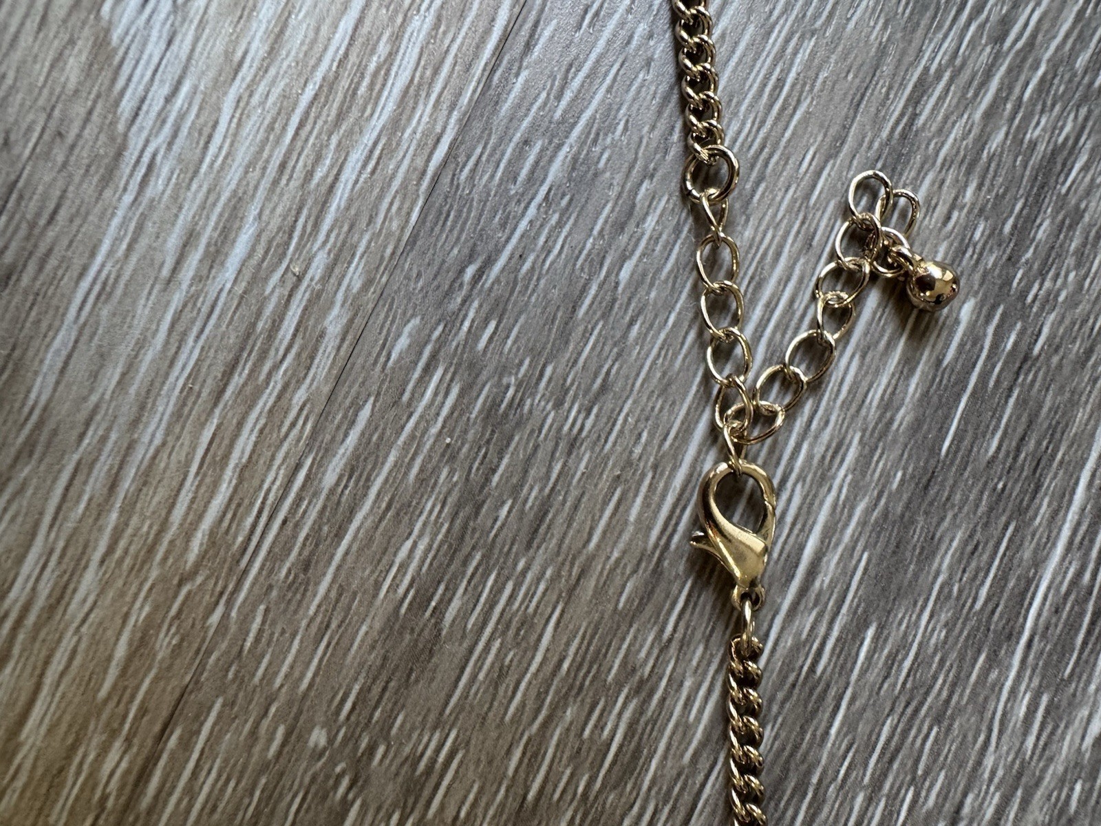 Gold Tone Geometric Statement Bib Necklace Adjustable Box Chain Lobster Clasp