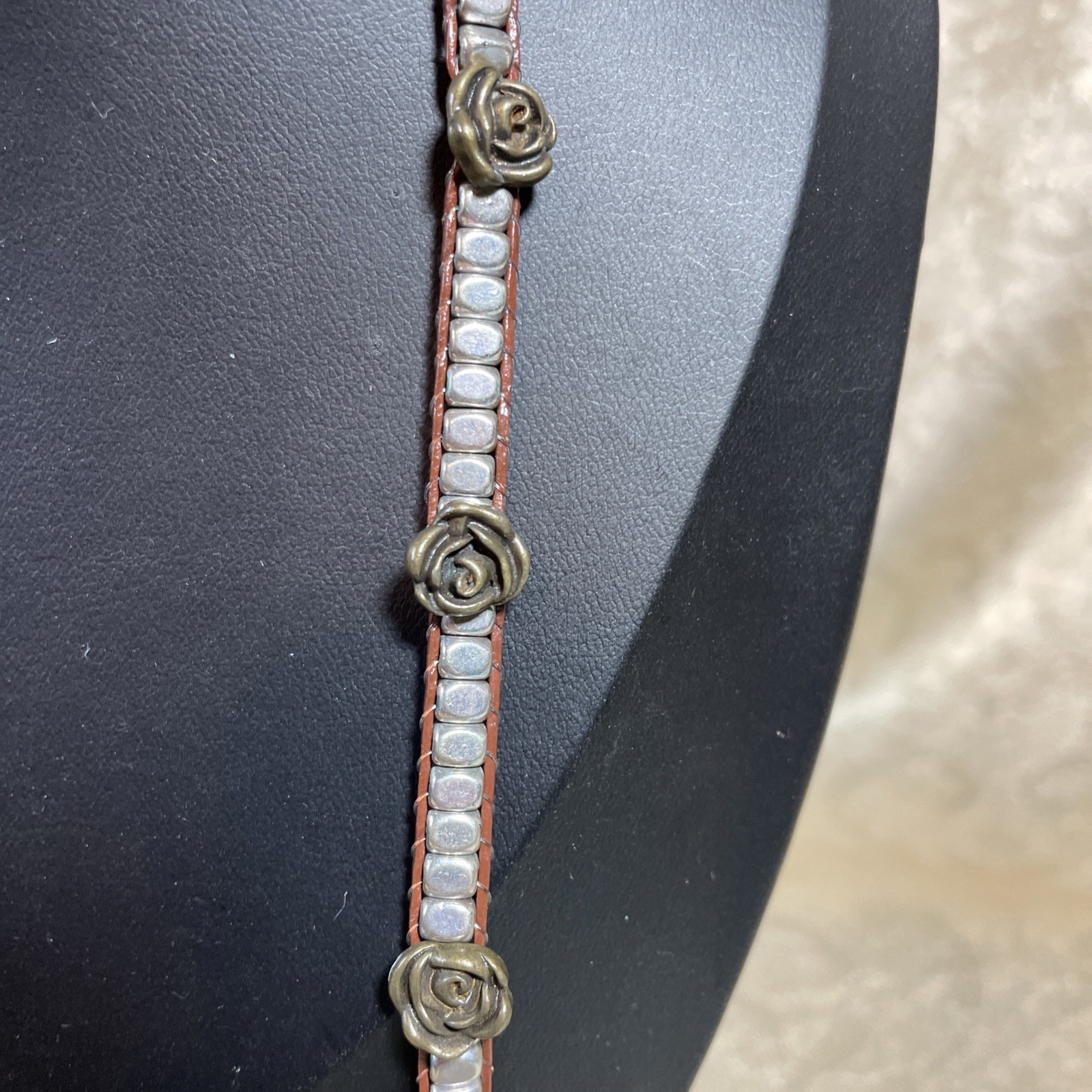 Boho Wrap Bracelet/Long Layering Necklace Combo. Excellent Condition.