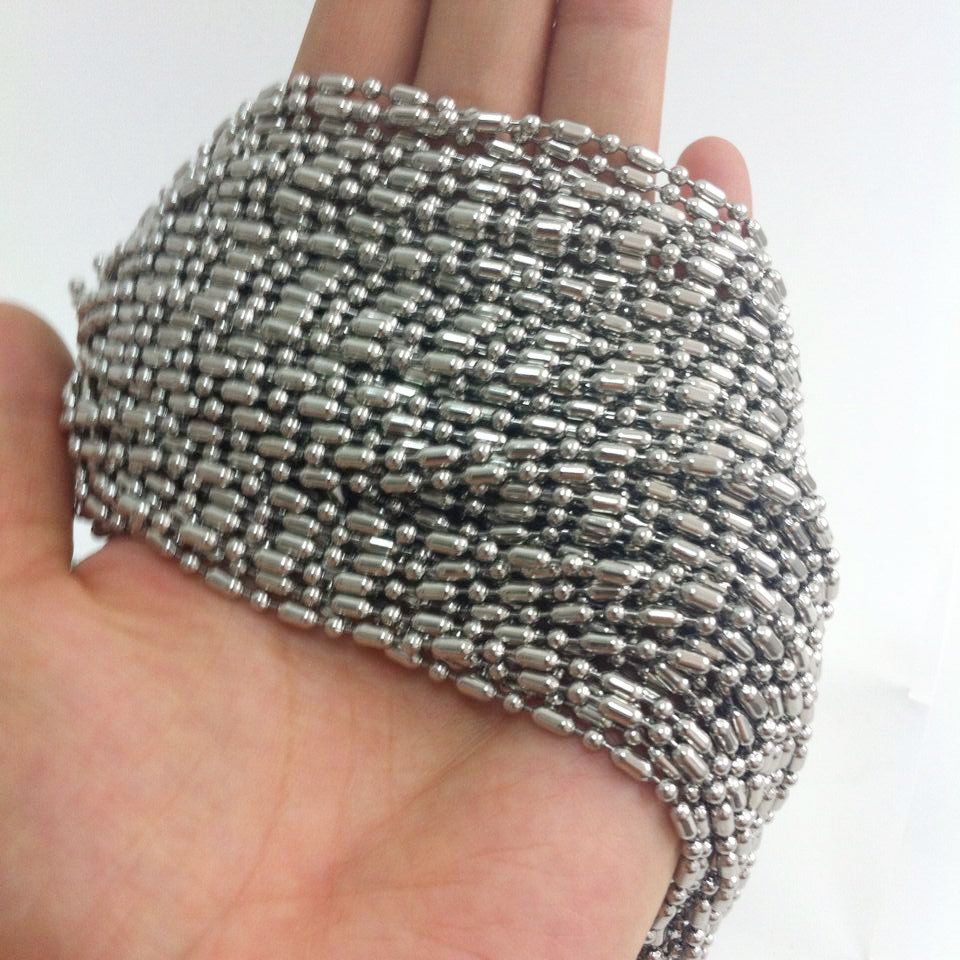 16″-40″ 100pcs/lot Ball Chain Stainless Steel DIY Jewelry For Necklace In Bulk