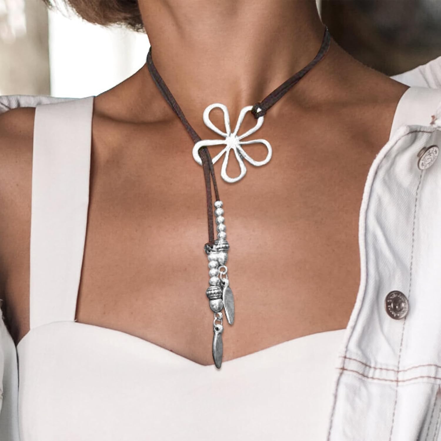 Unique Handmade Boho Necklace – Perfect Gift for Women Who Love Western Style