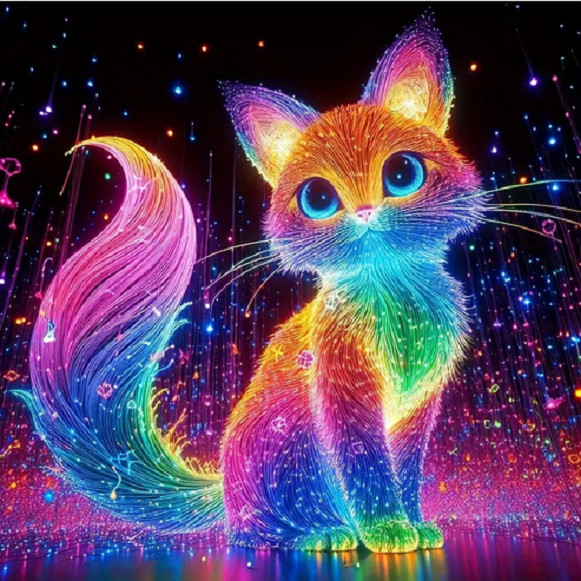 RAINBOW CAT LGBT COLORFUL Custom Pendant 925 Silver 20″ Necklace gift Women Men