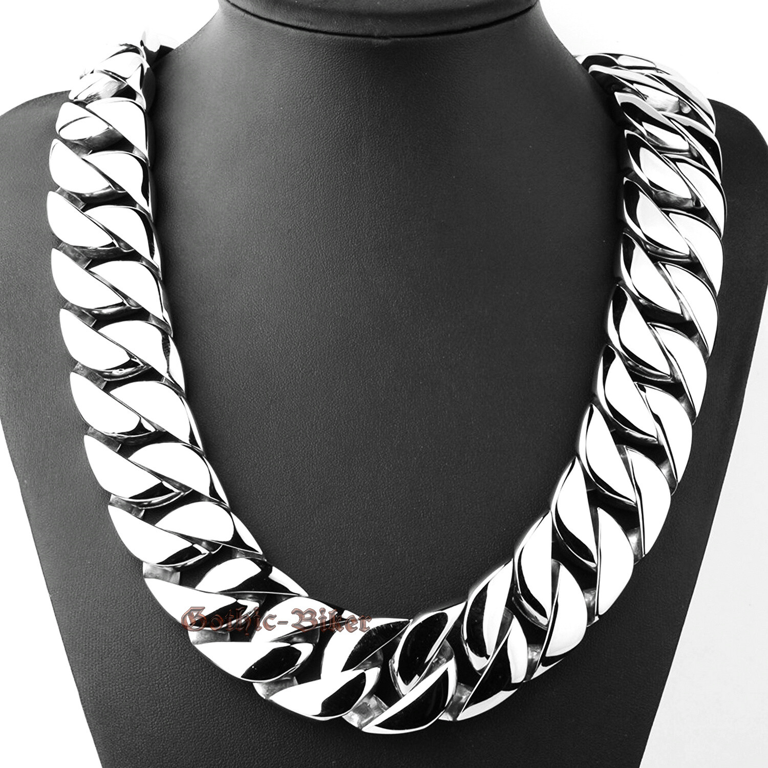 Men’s Thick Heavy Chain Stainless Steel Cuban Link Necklace Bracelet 20/24/31mm