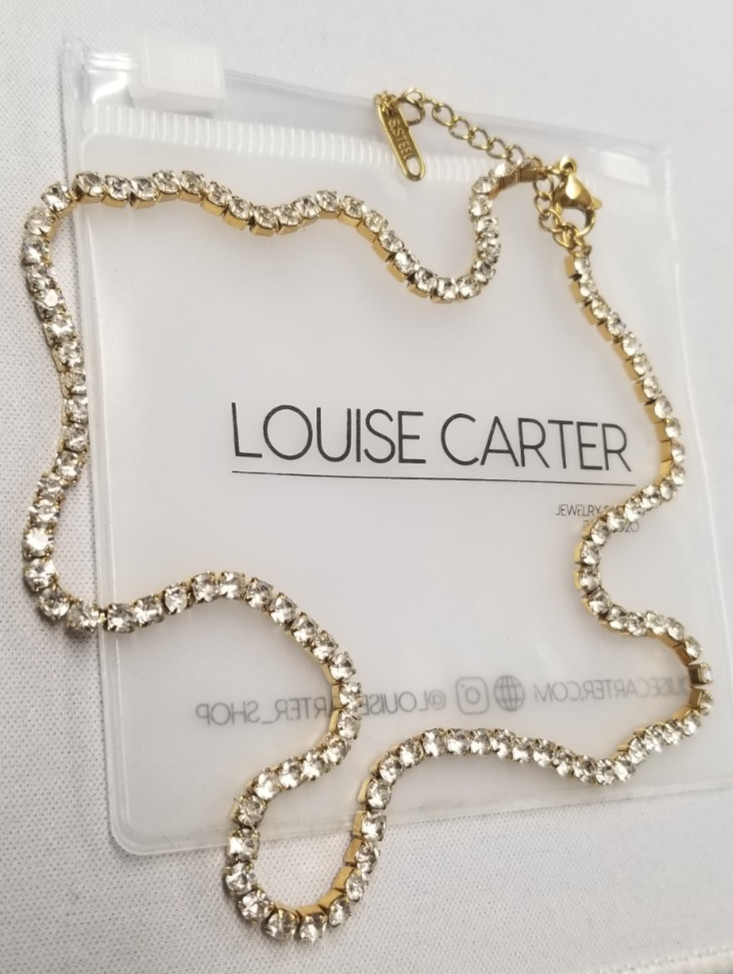 Louise Carter 18K Gold Plated Monaco Tennis Necklace 16″+2″