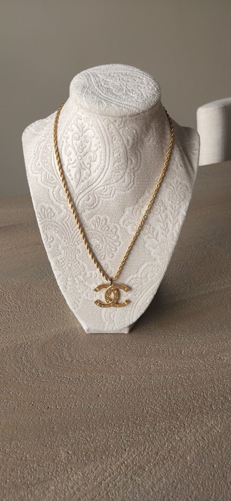 Chanel CC Logo Pendant Gold Tone CHANEL PARIS A20 Made in France LARGE