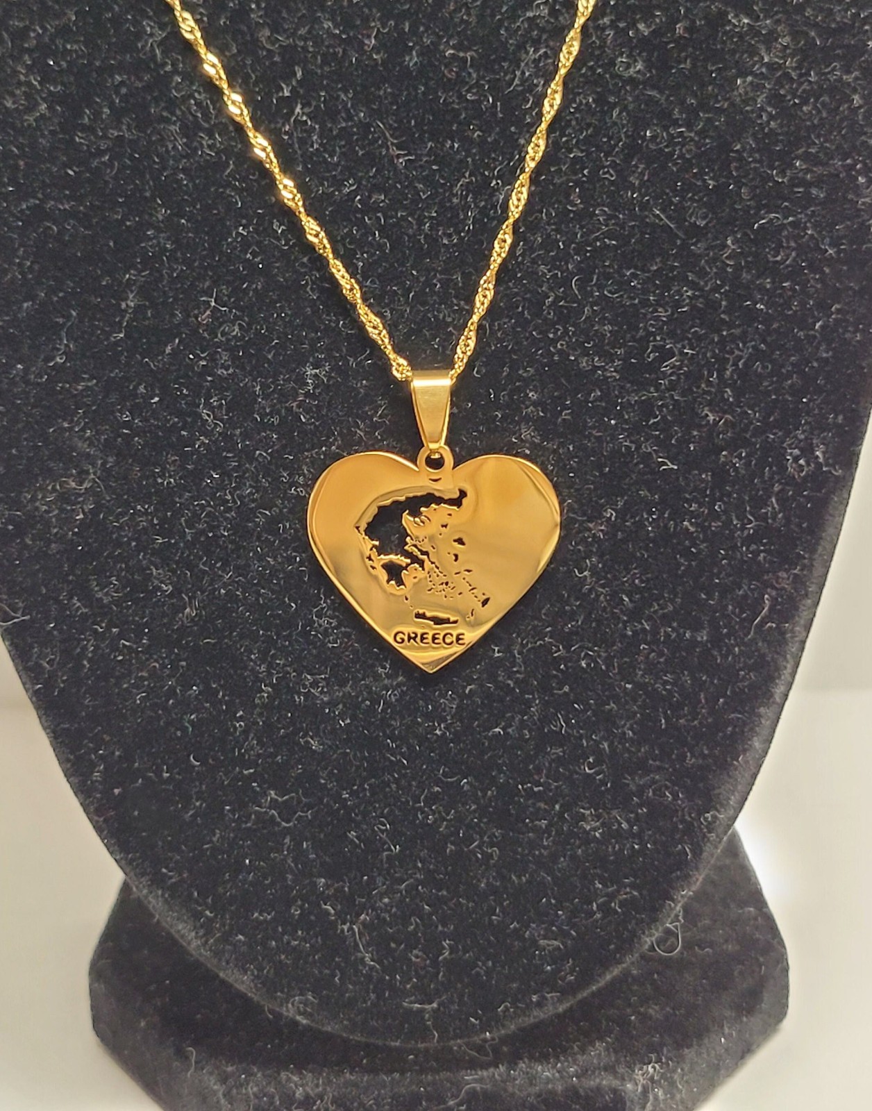 Greece stainless steel necklace