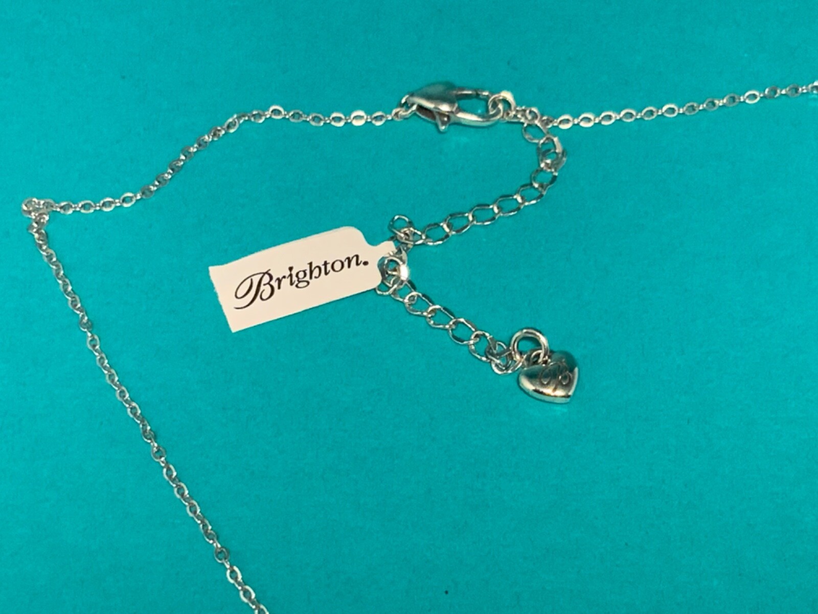 🌸 BRIGHTON Silver Crystal “Lotus” Reversible 16- 19” Necklace (N32) NWT 🌸