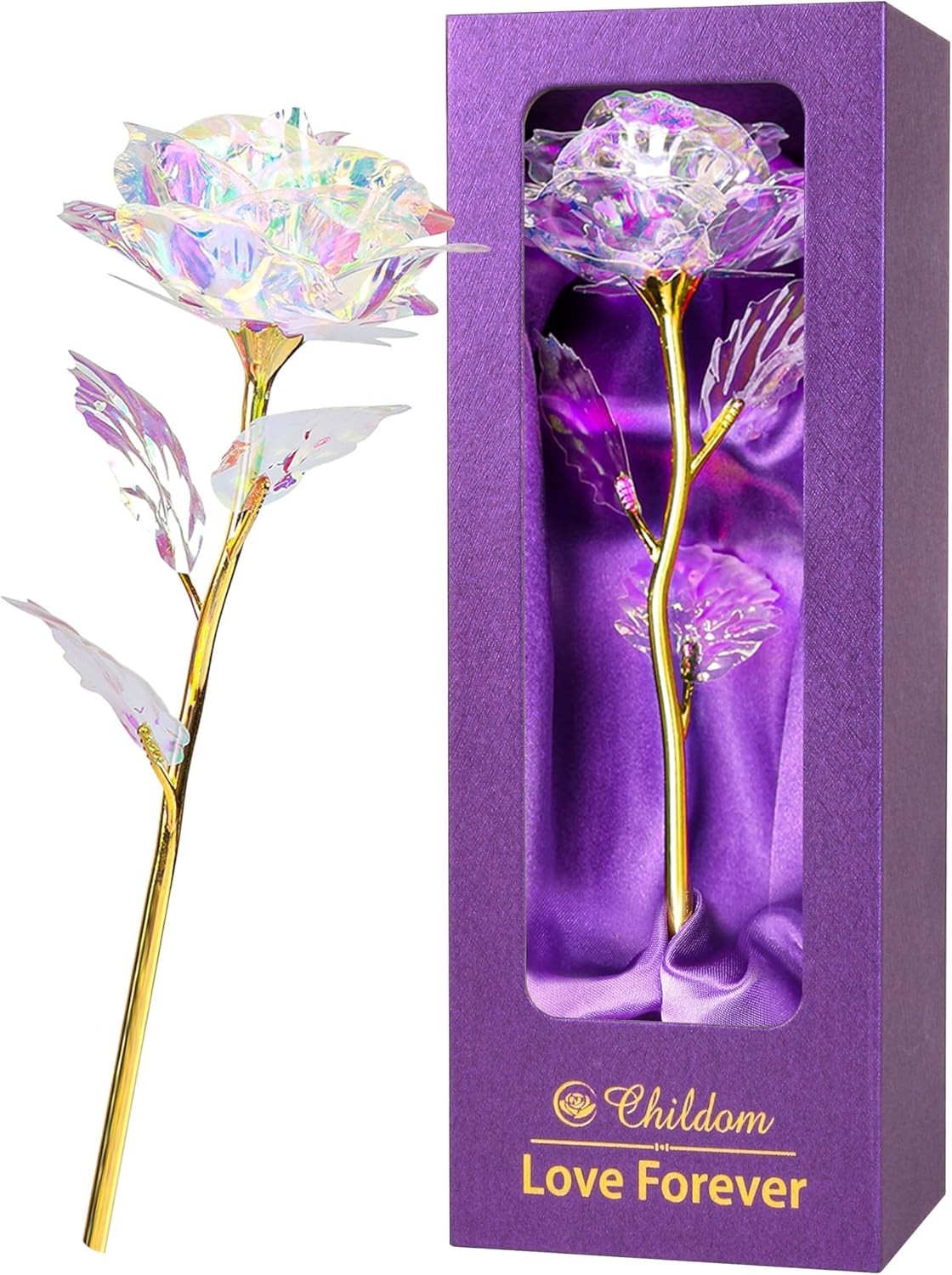 Everlasting Rainbow Rose Gift Box – Perfect for Mother’s Day & Special Occasions