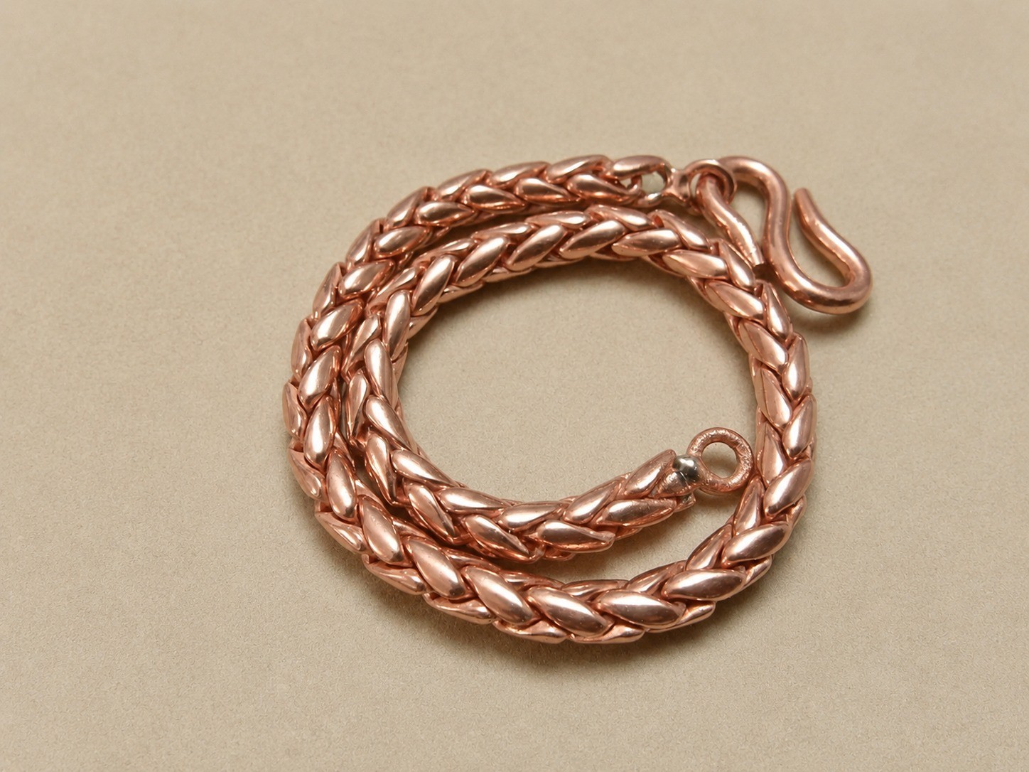 Pure Solid Copper Bracelet Arthritis Cuban Chain Curb Link Rider Unisex Bracelet