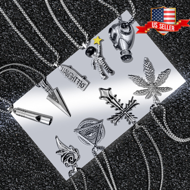Creative Patterns Stainless Steel Chain Silver Men And Women Necklace 3mm*70cm