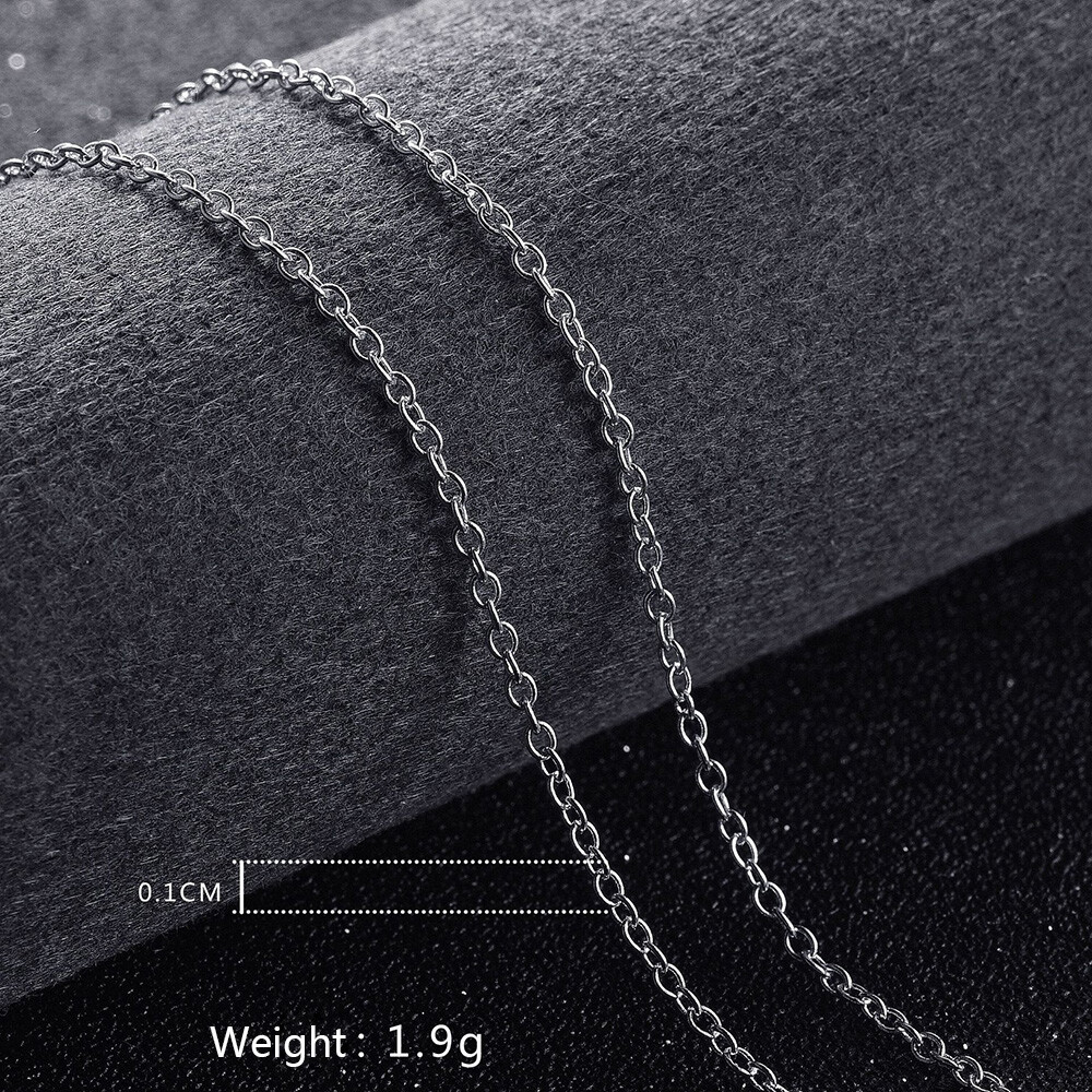 925 Silver Rolo Chain Necklace Lobster Lock Men’s Women’s Jewelry 16-24″