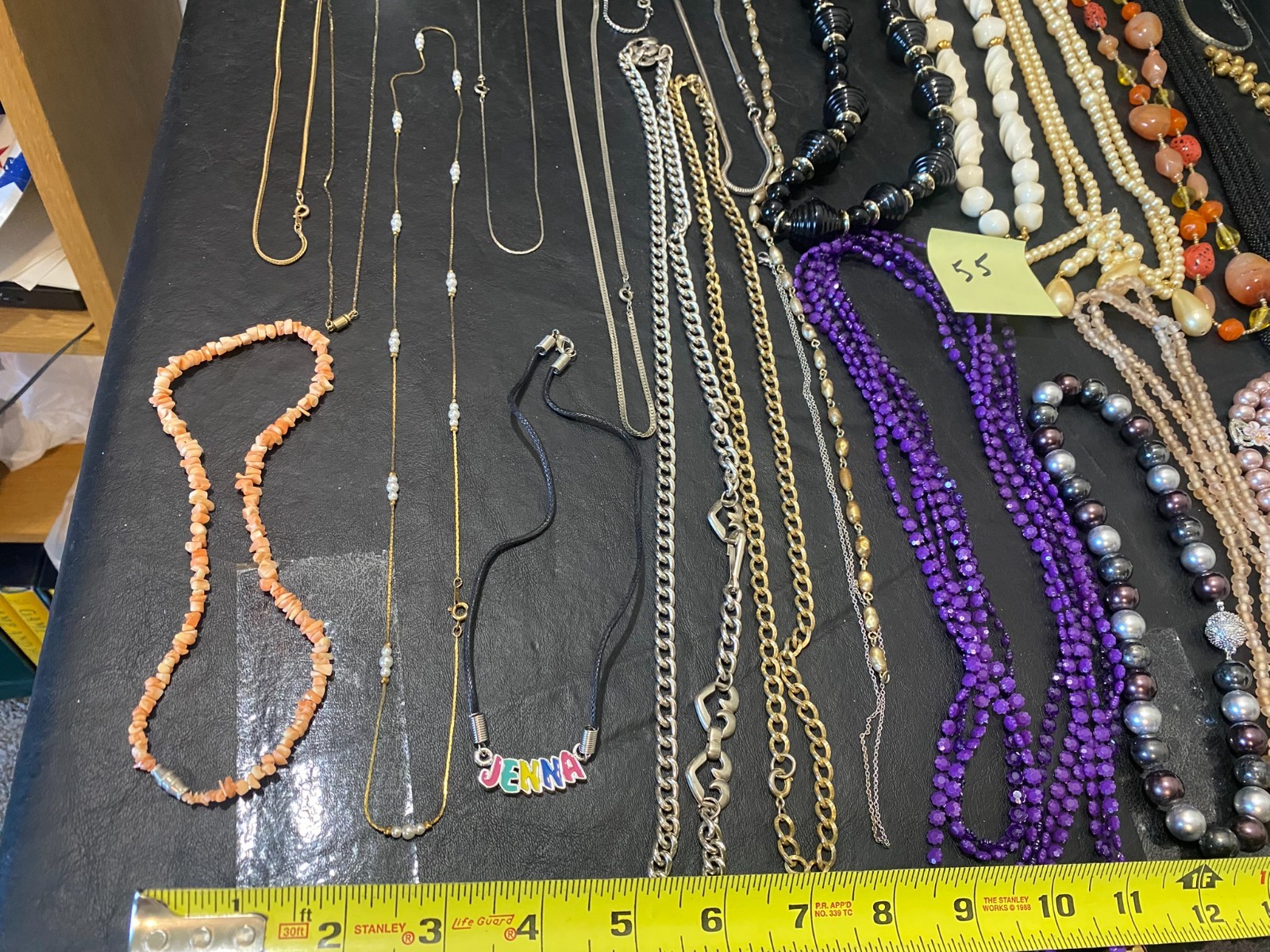 Necklace lot 55 necklaces jewelry pendant beaded chain mixed brands