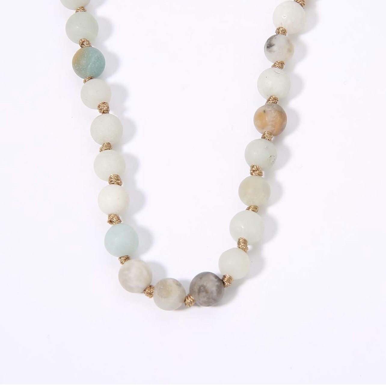 NEW Anthropologie Boho Green Stone Beaded Gold Plated Choker Necklace Jewelry