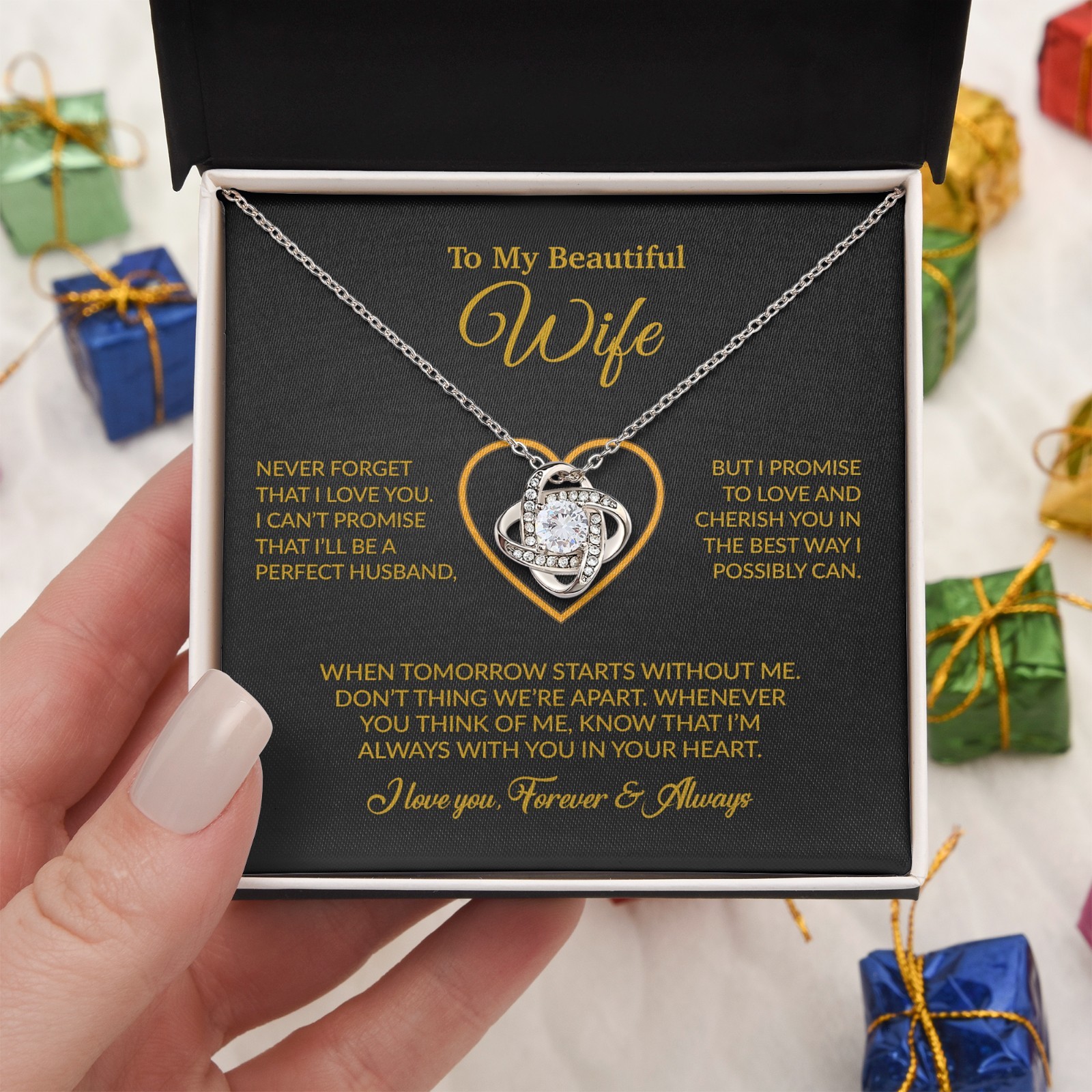 To My Wife Necklace, Gift For Wife, Anniversary Gift For Wife, Necklace For Wife