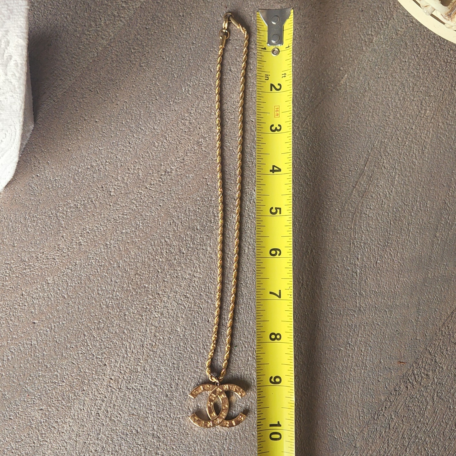 Chanel CC Logo Pendant Gold Tone CHANEL PARIS A20 Made in France LARGE