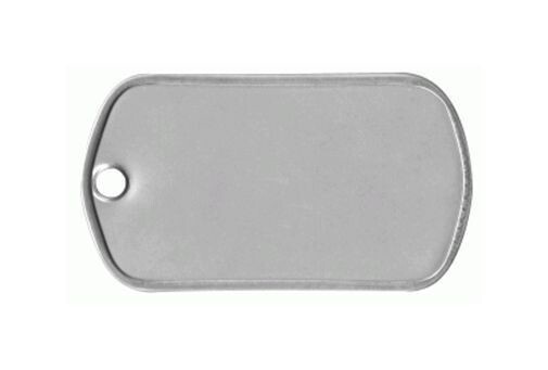 50 MINI Stainless Steel DOG TAGS ~ 1-1/2″ x 7/8″ Matte FINISH ~ Blank Pendant
