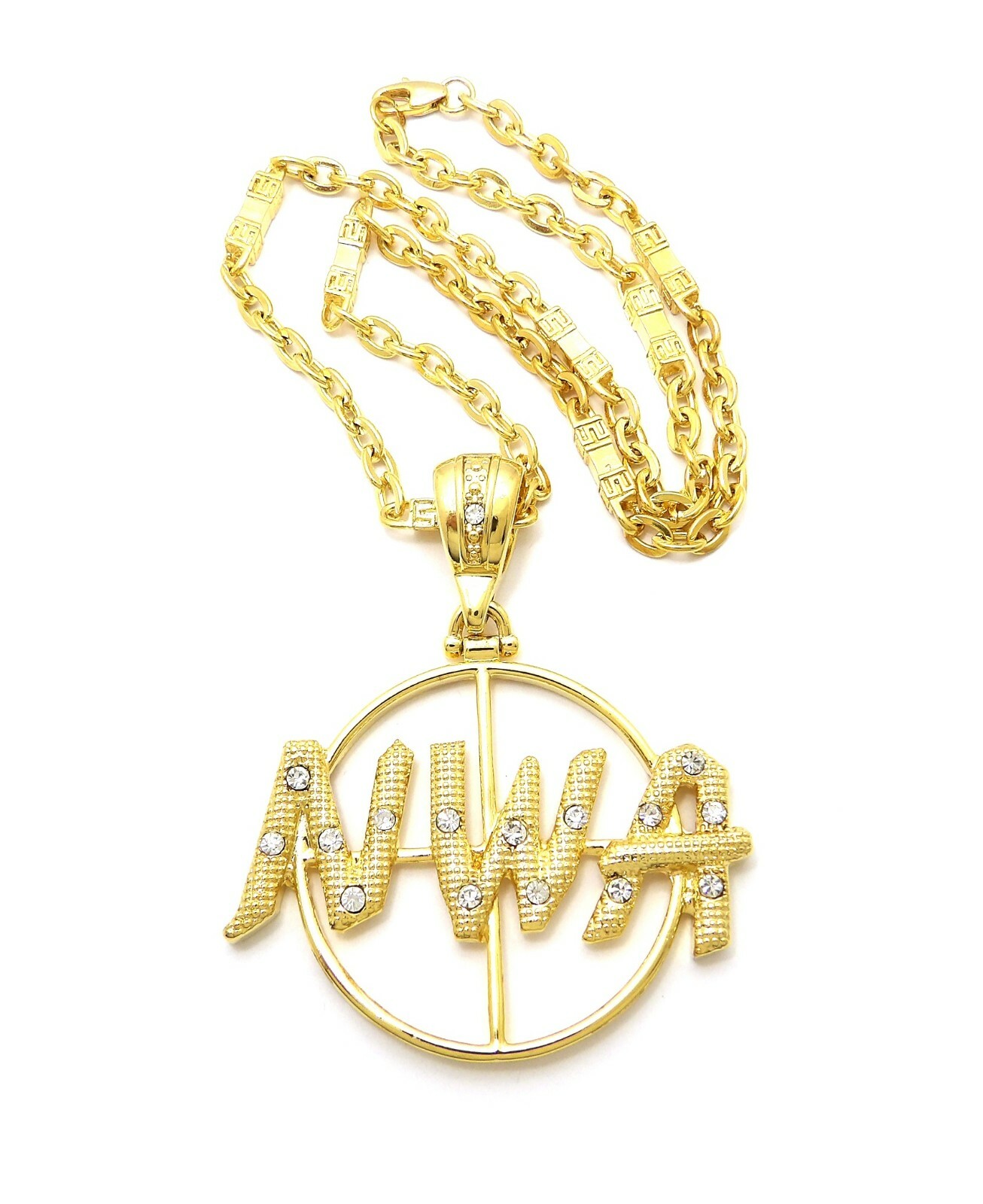 New Hip Hop Fashion NWA Pendant 7mm/30″ Link Chain Necklace RC3861