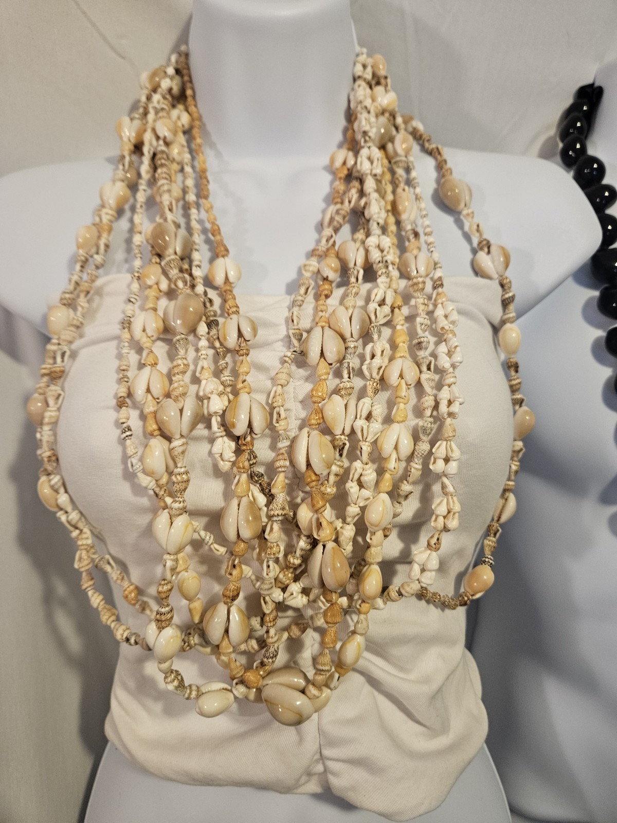 Hawaiian Lei Shell Necklaces Lot, 1 Male, 8 Female, Beach Wedding Boho, Aloha